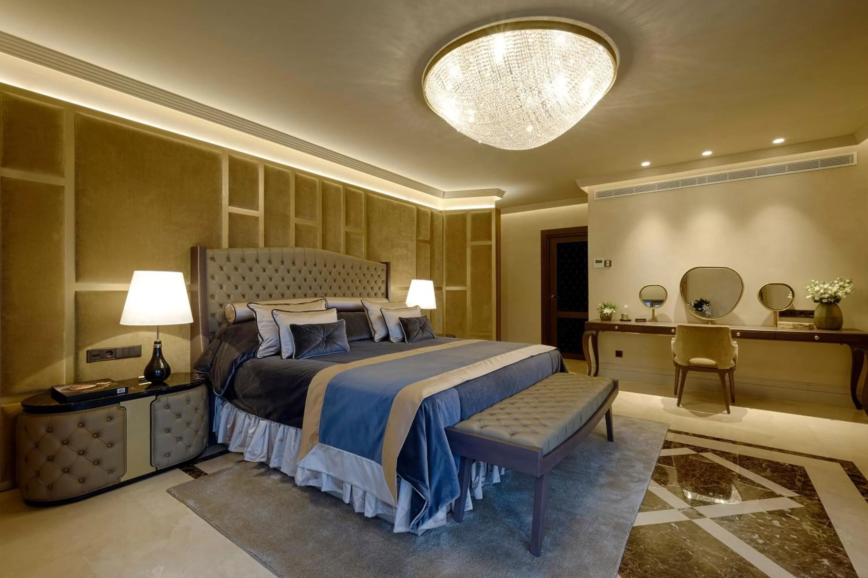 Bed in Sofitel Barcelona Skipper