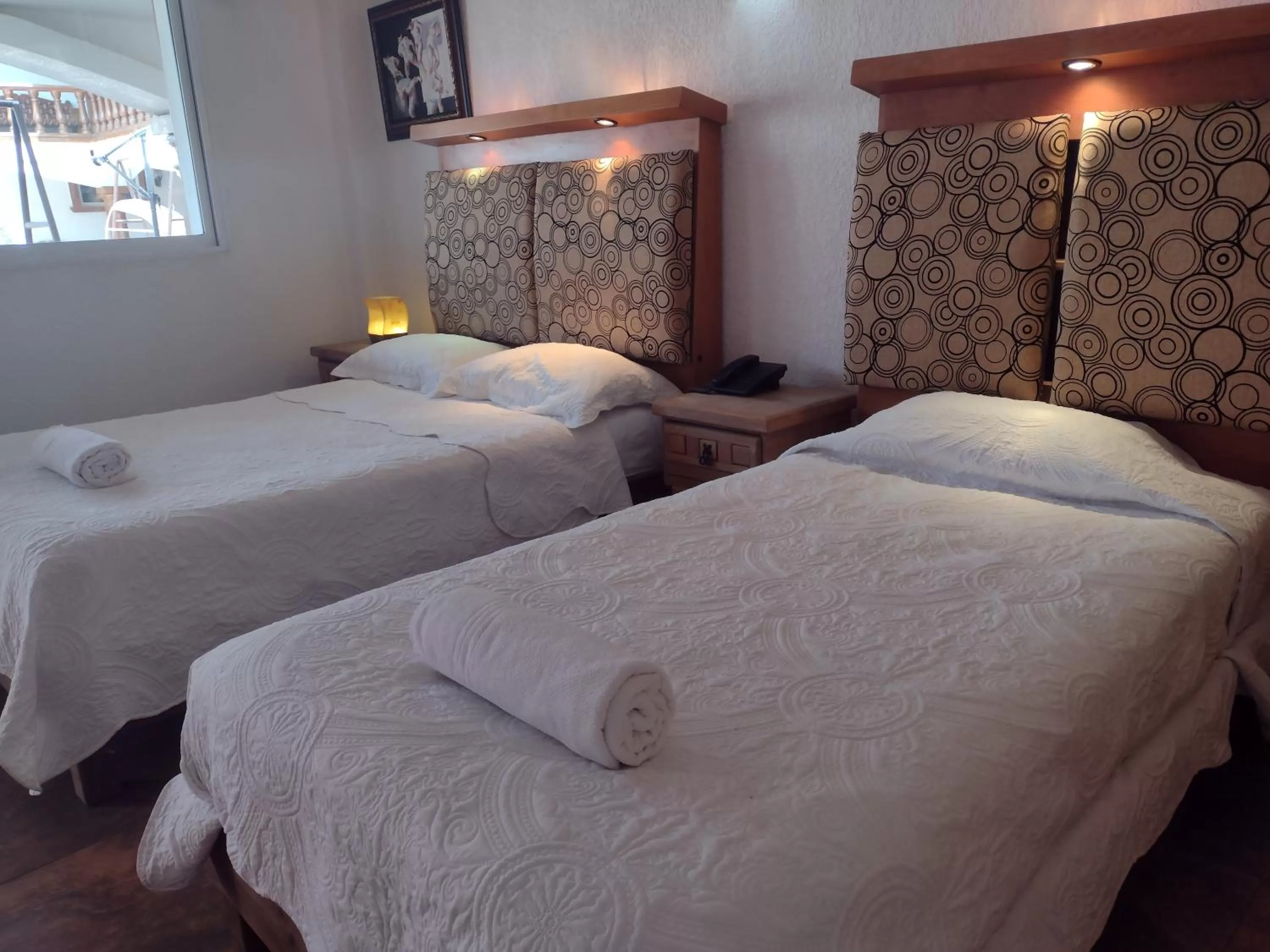 Bed in Hotel Leyenda del Tepozteco