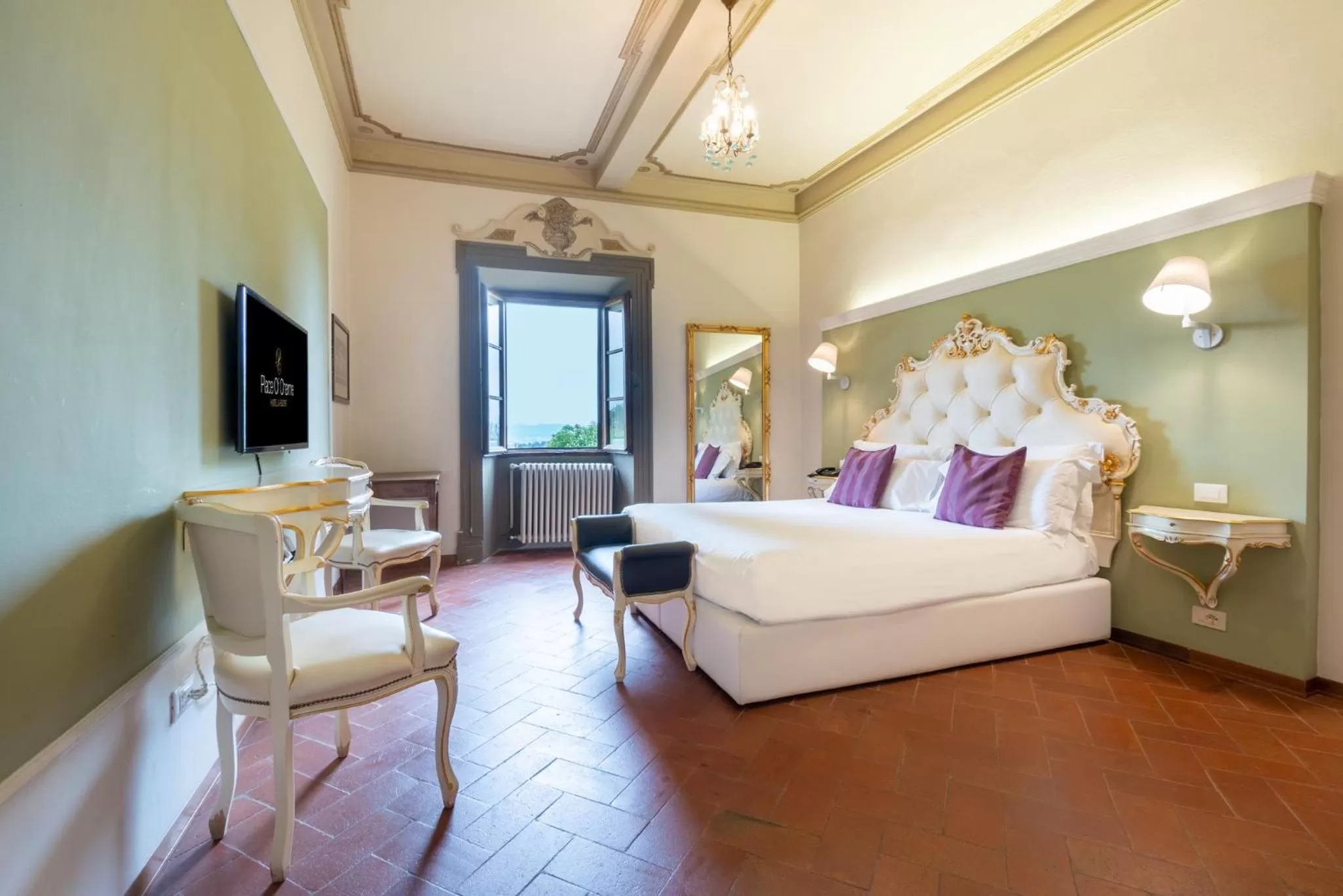 Bed in Art Hotel Villa Agape - Place of Charme