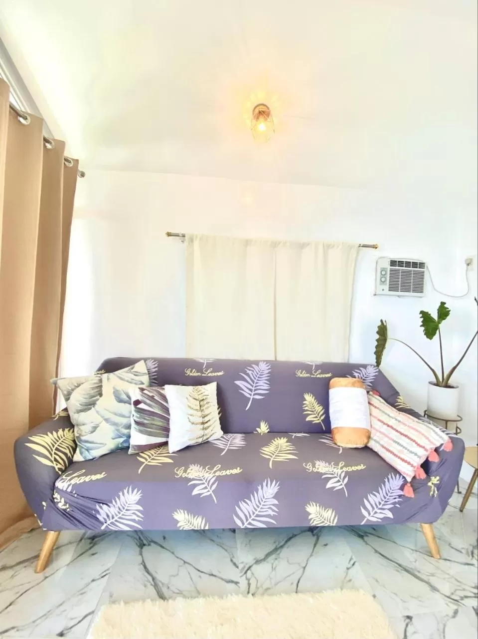 Living room, Bed in Bintana sa Paraiso Binunsaran