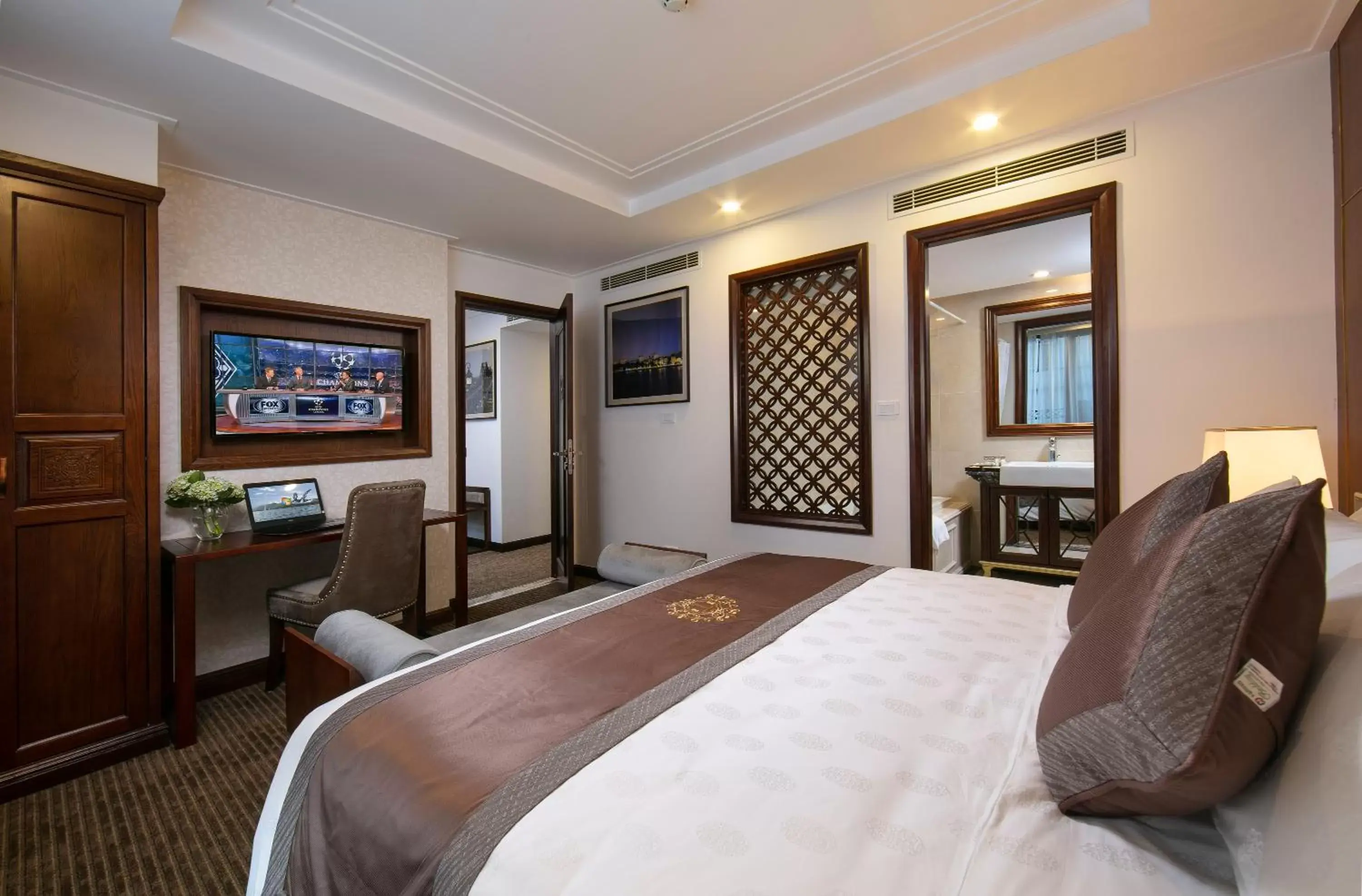 Shower, Bed in Rex Hanoi Hotel