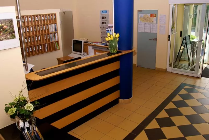 Lobby or reception in Hotel Am Weberplatz