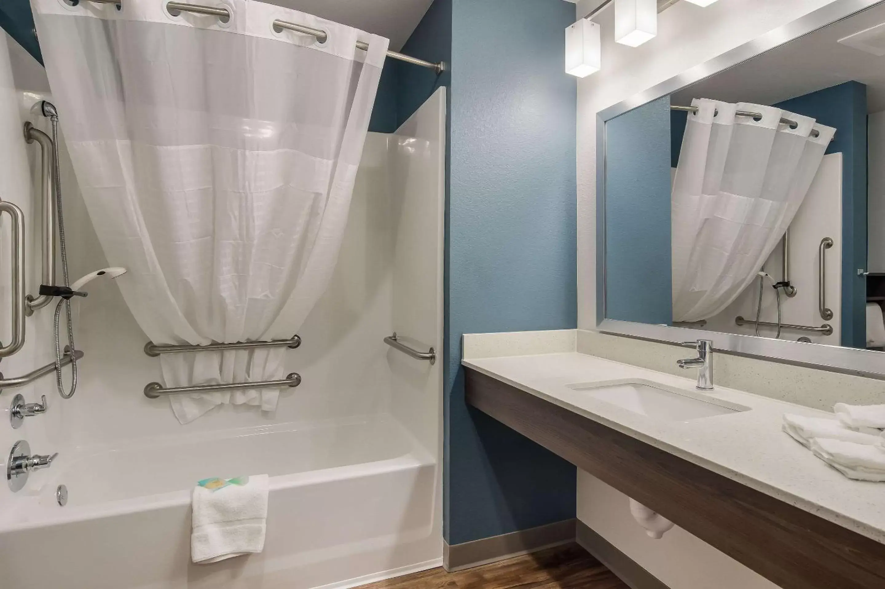 Photo of the whole room, Bathroom in WoodSpring Suites Broomfield-Westminster