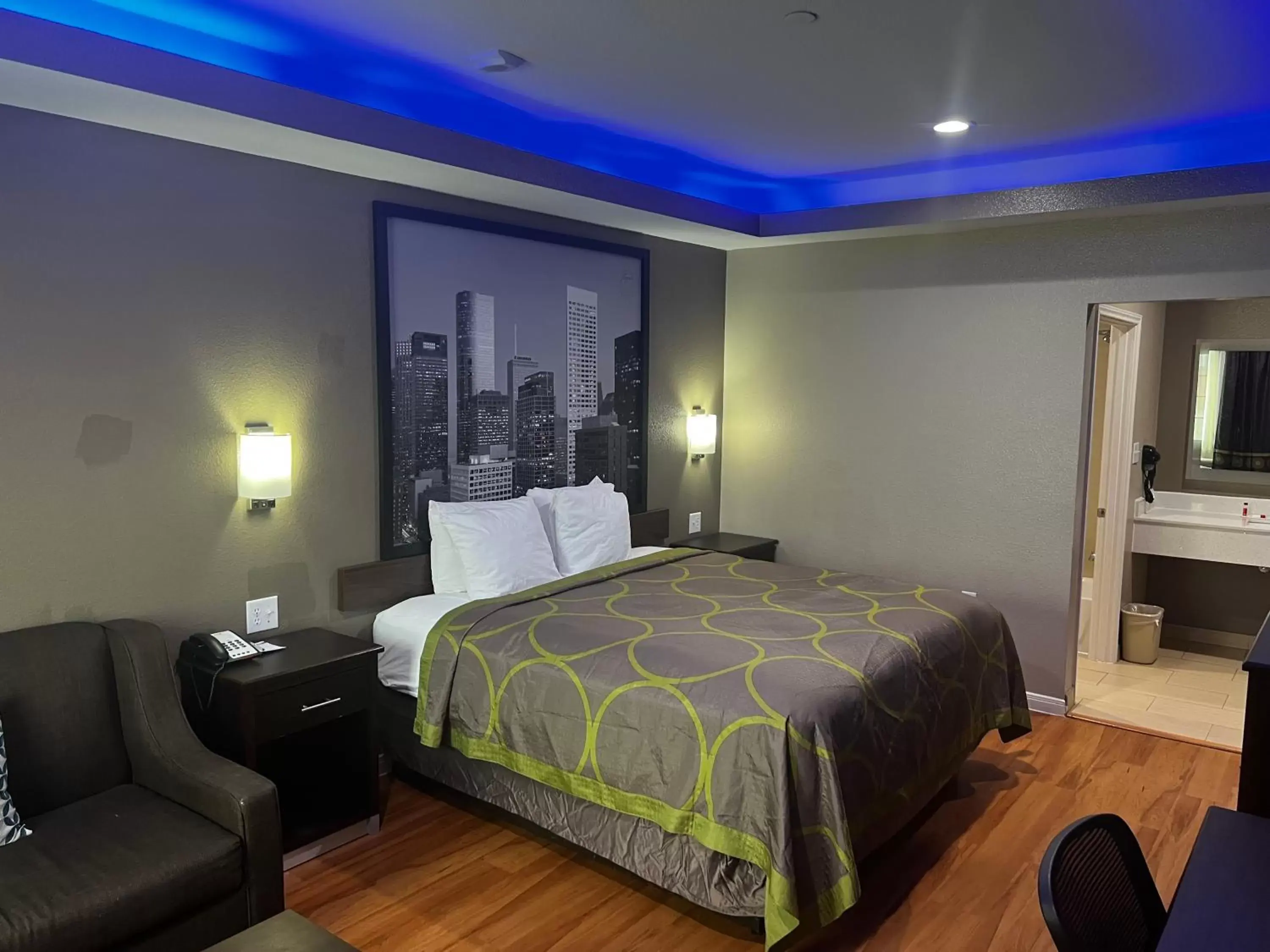 Bedroom, Bed in Super 8 by Wyndham Houston Northwest Cypress Bedroom, Bed in Super 8 by Wyndham Houston Northwest Cypress