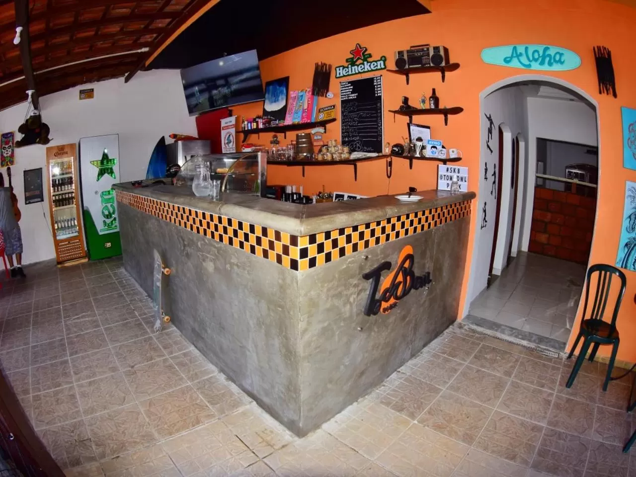 Lobby or reception in Pousada Praia do Tombo