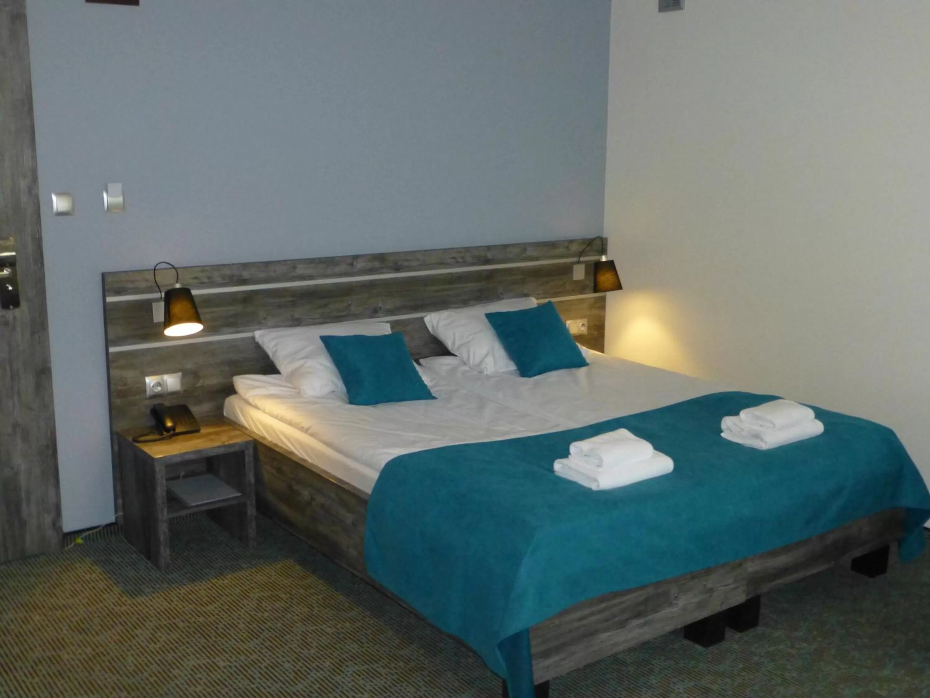 Bed in Hotel Giżycko