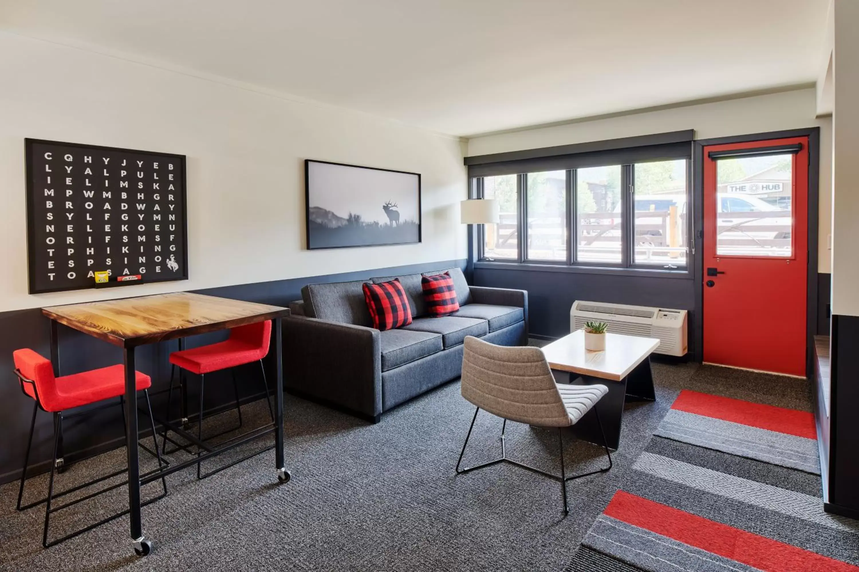 Patio, Seating Area in Mountain Modern Motel