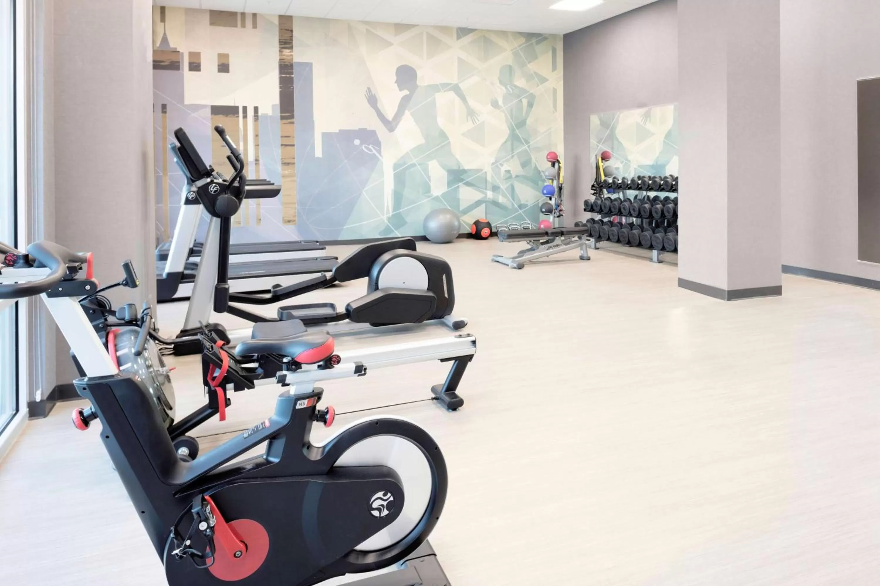 Fitness centre/facilities in Hyatt House Charlotte Rea Farms
