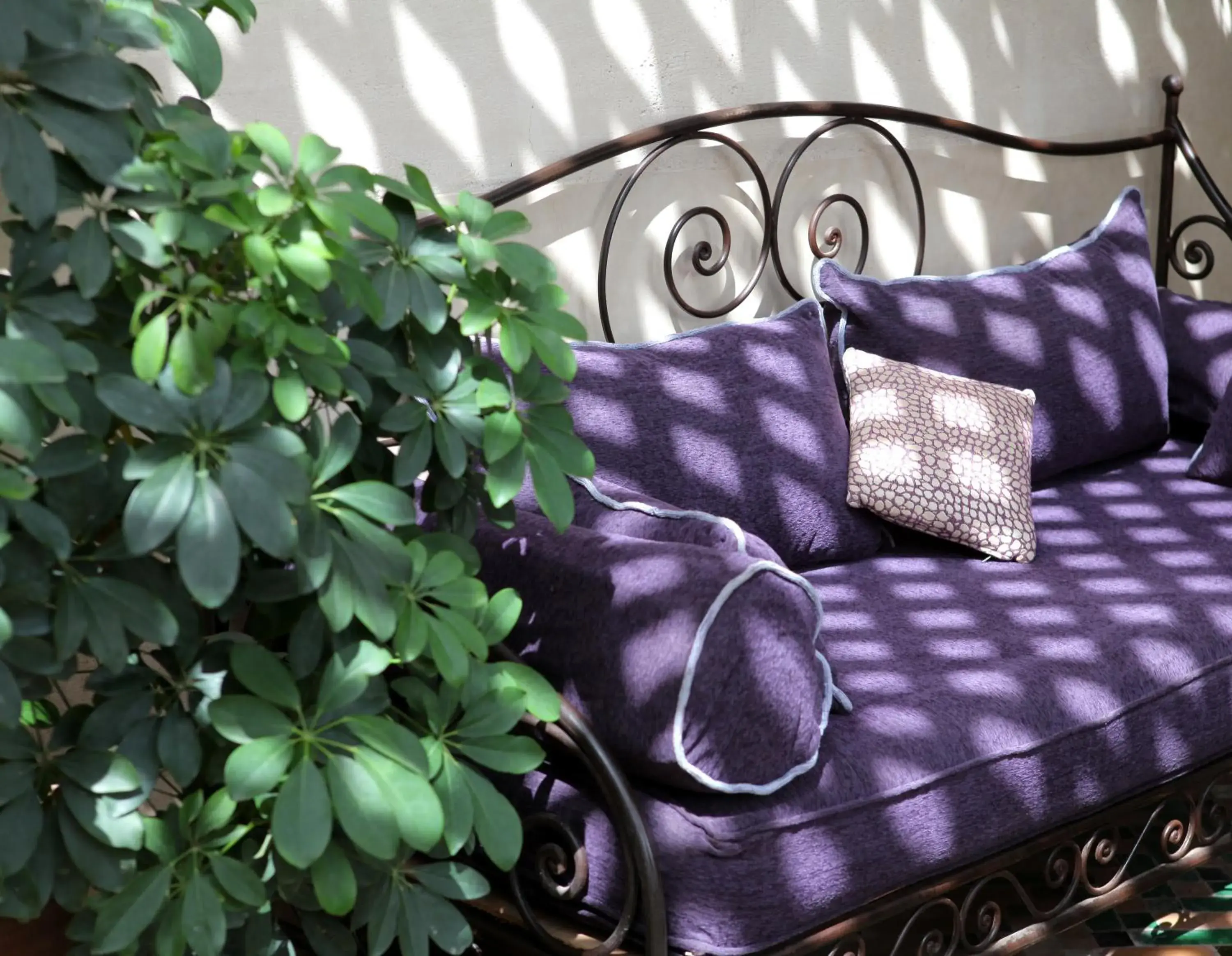 Decorative detail, Seating Area in Riad Monceau