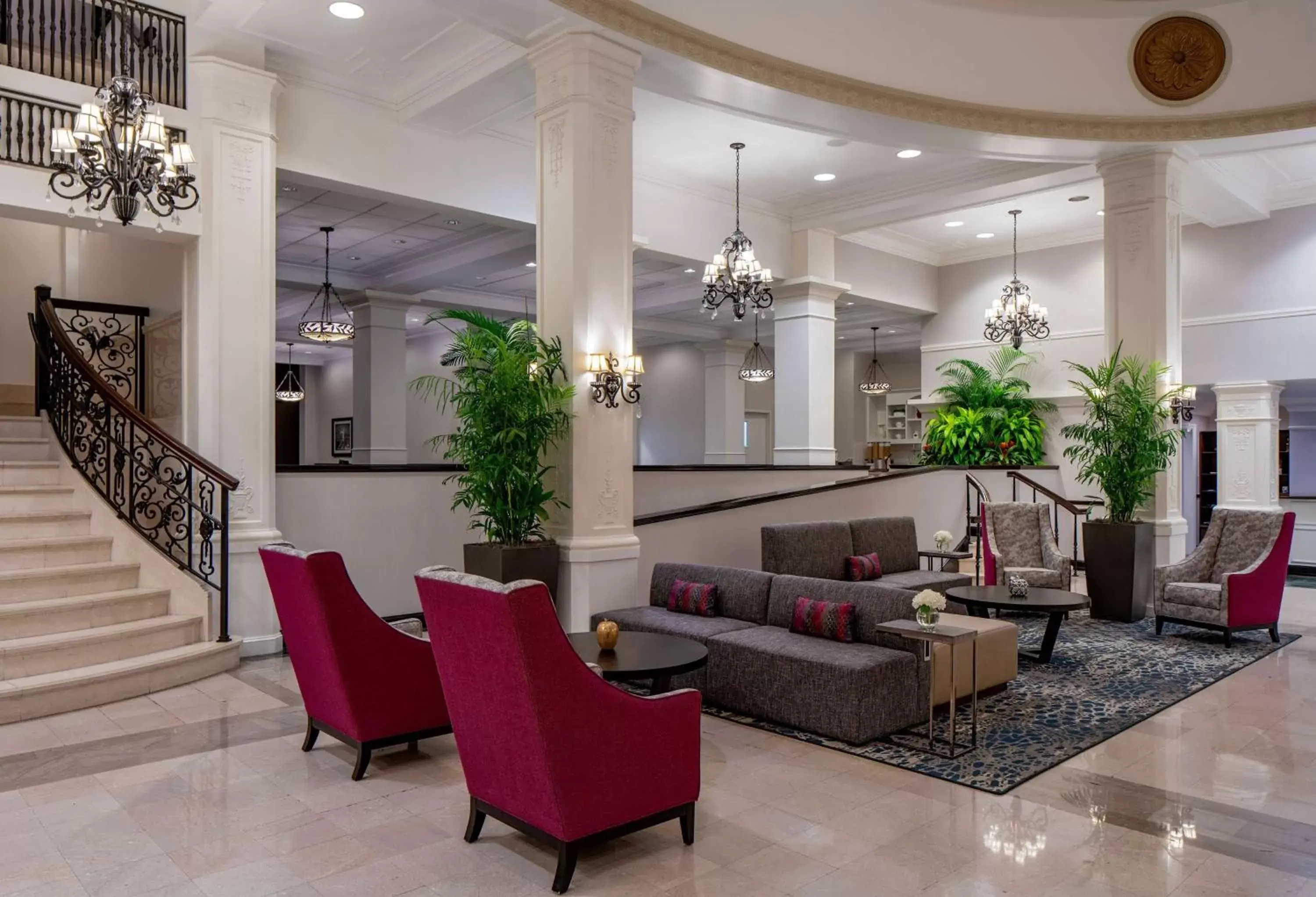 Lobby or reception in Hilton Garden Inn Jackson Downtown Lobby or reception in Hilton Garden Inn Jackson Downtown