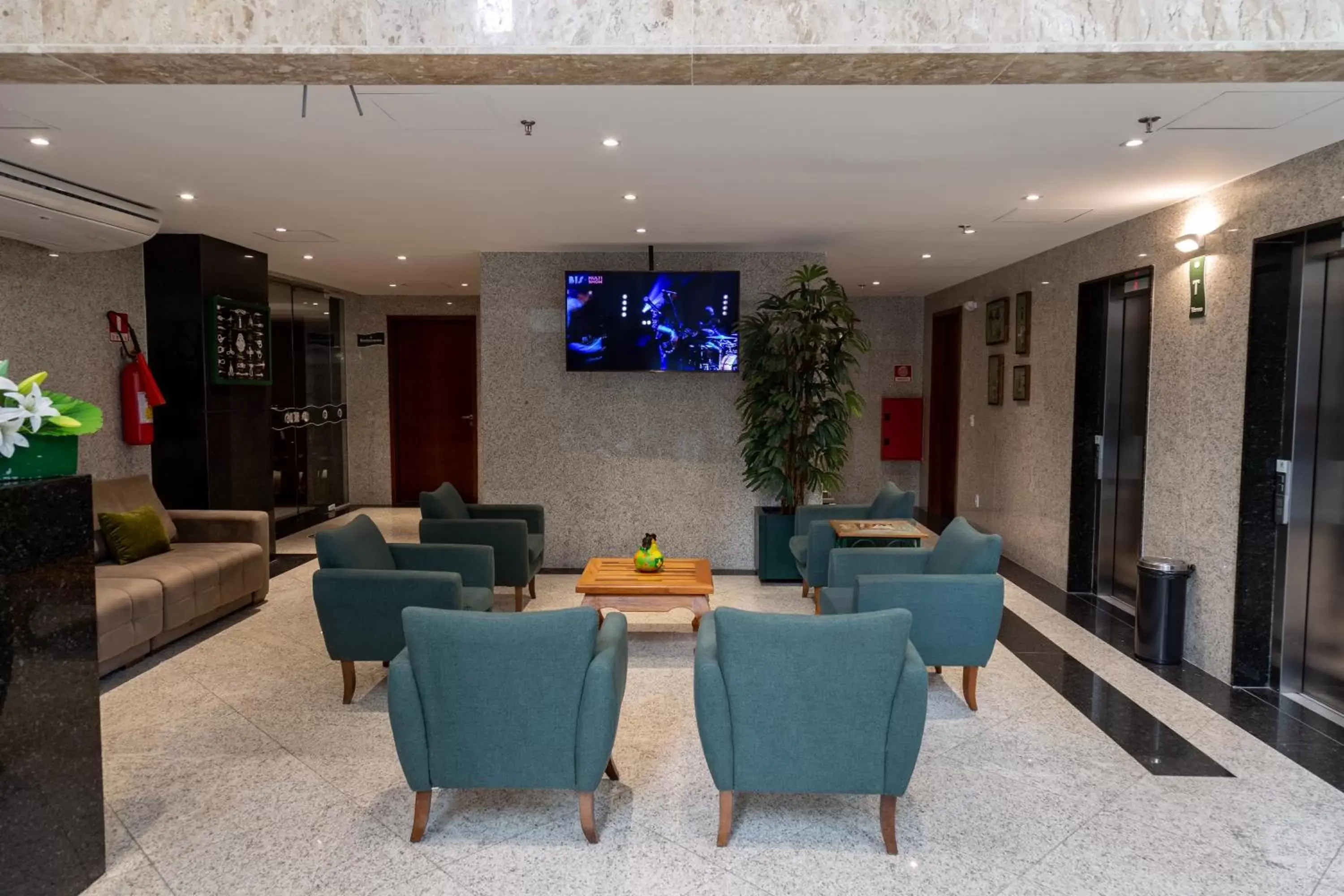 Lobby or reception, Lounge/Bar in Aquidabã Praia Hotel
