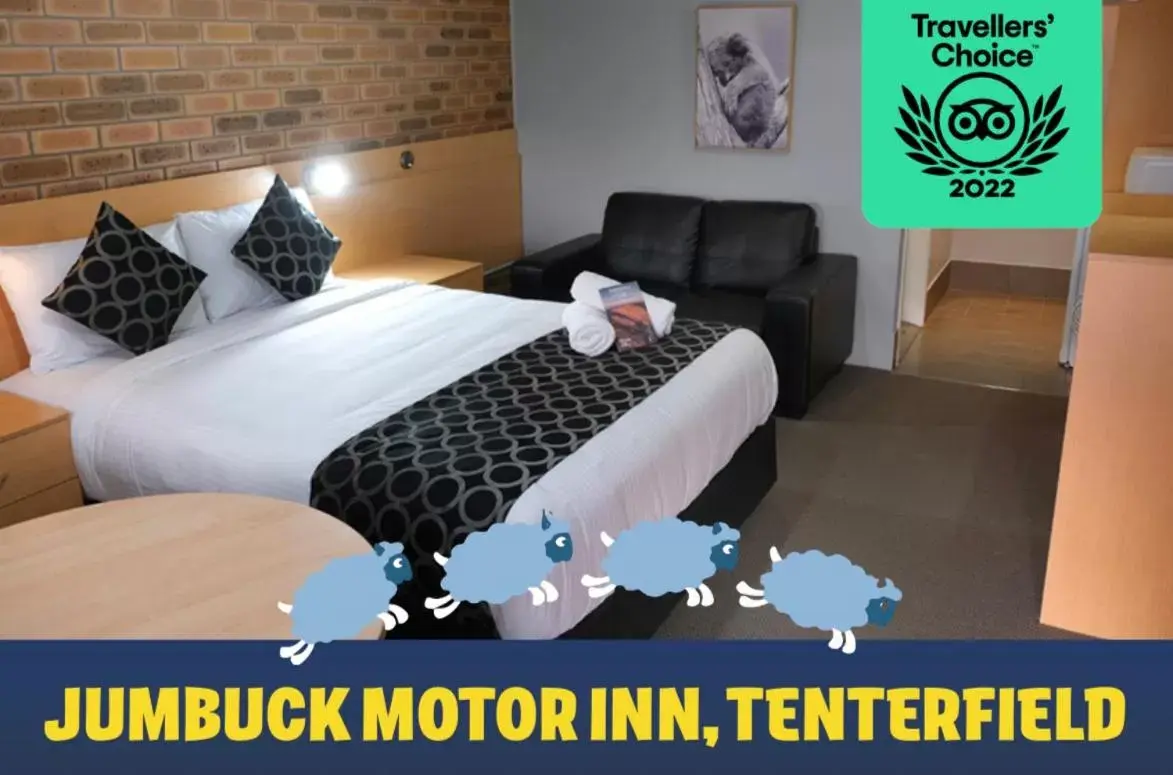 Bed in Jumbuck Motor Inn