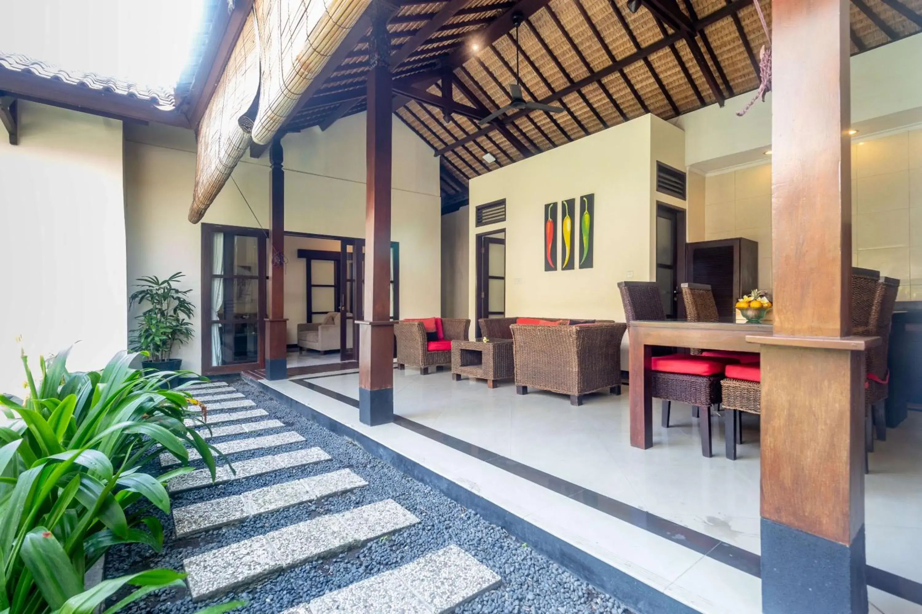 Living room in Aleesha Villas and Suites