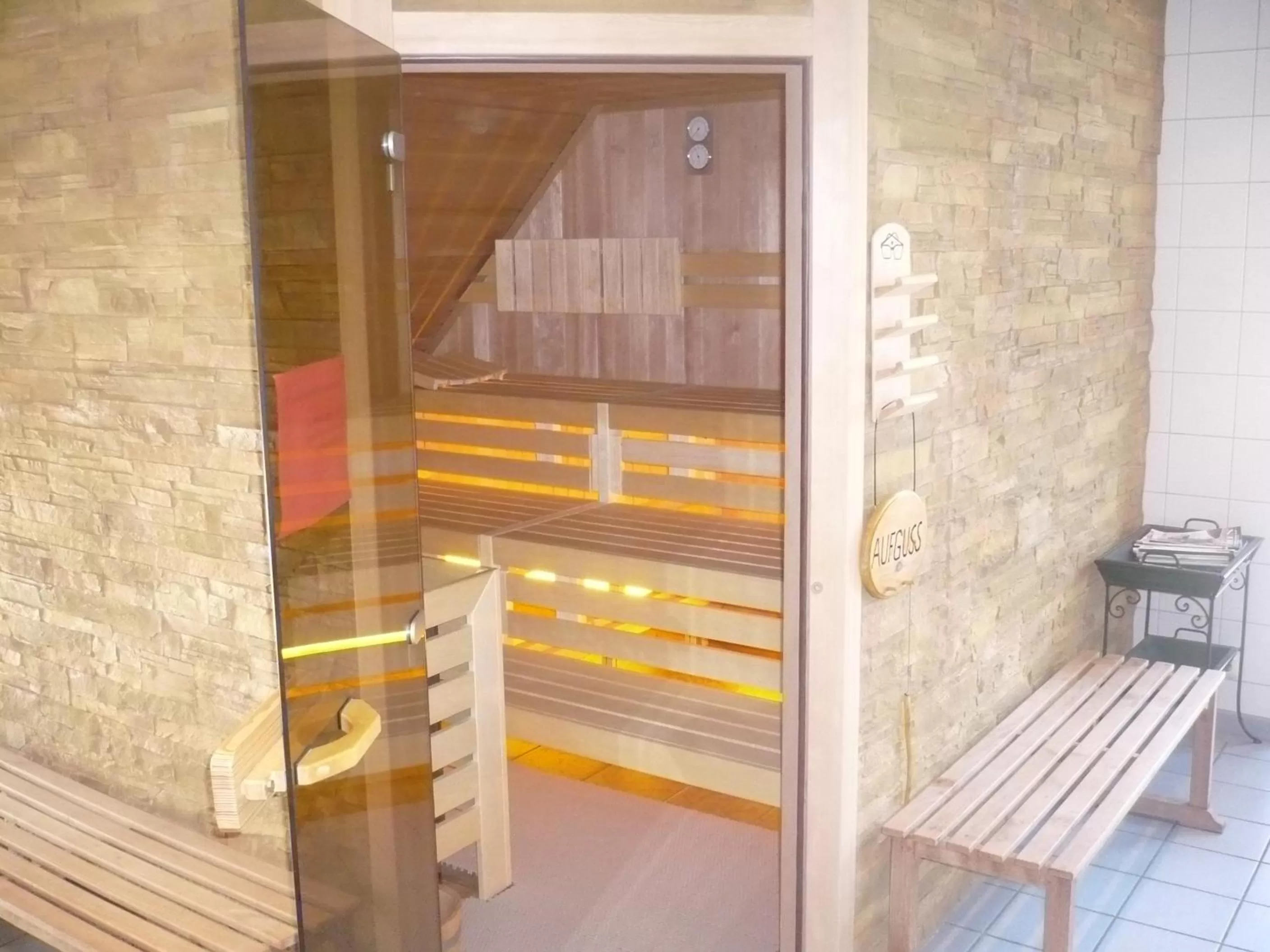 Sauna in Frühstückshotel Landgasthof Kramer