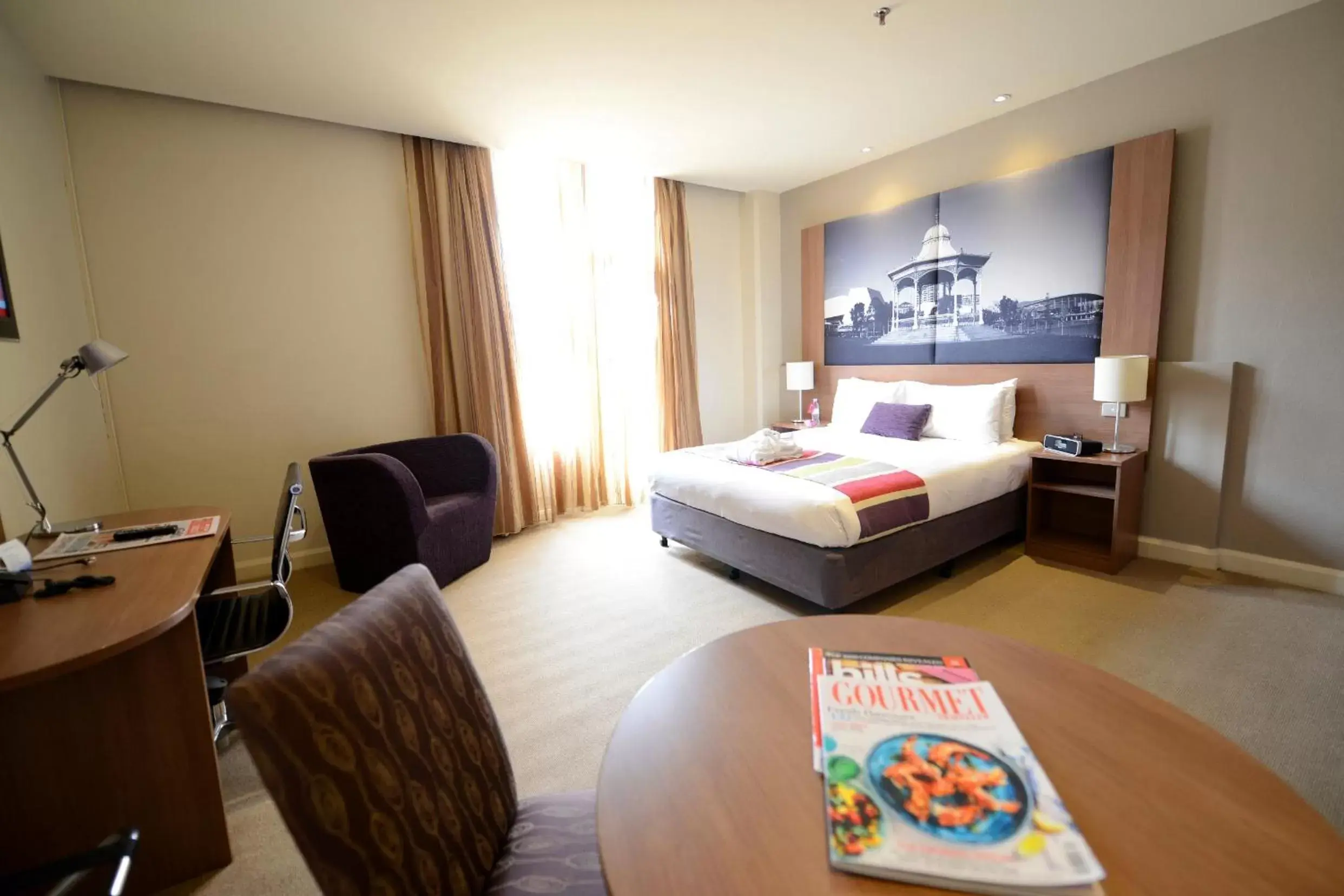 Bed in Grosvenor Hotel Adelaide