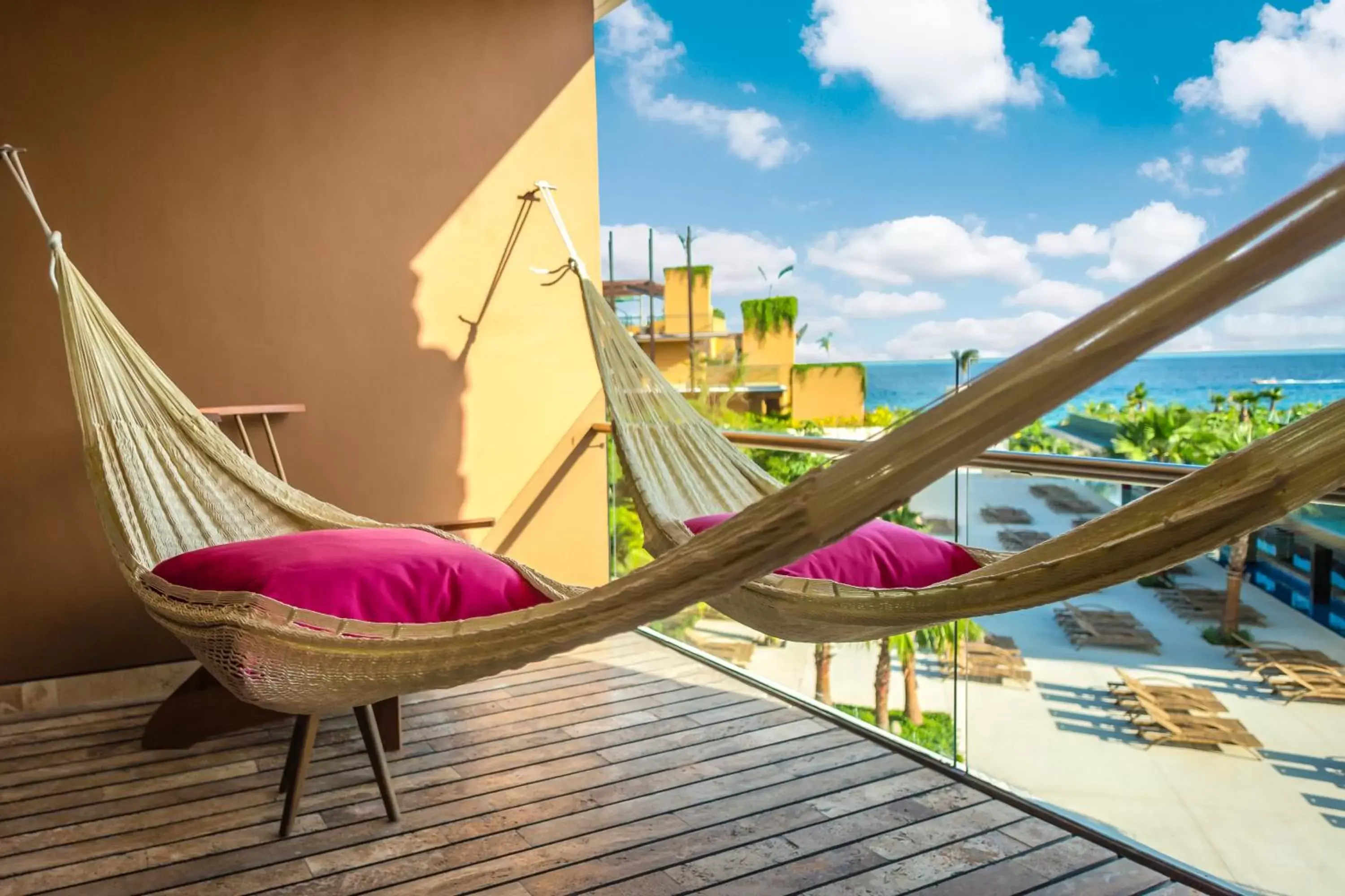 Balcony/Terrace in Hotel Xcaret Mexico All Parks All Fun Inclusive