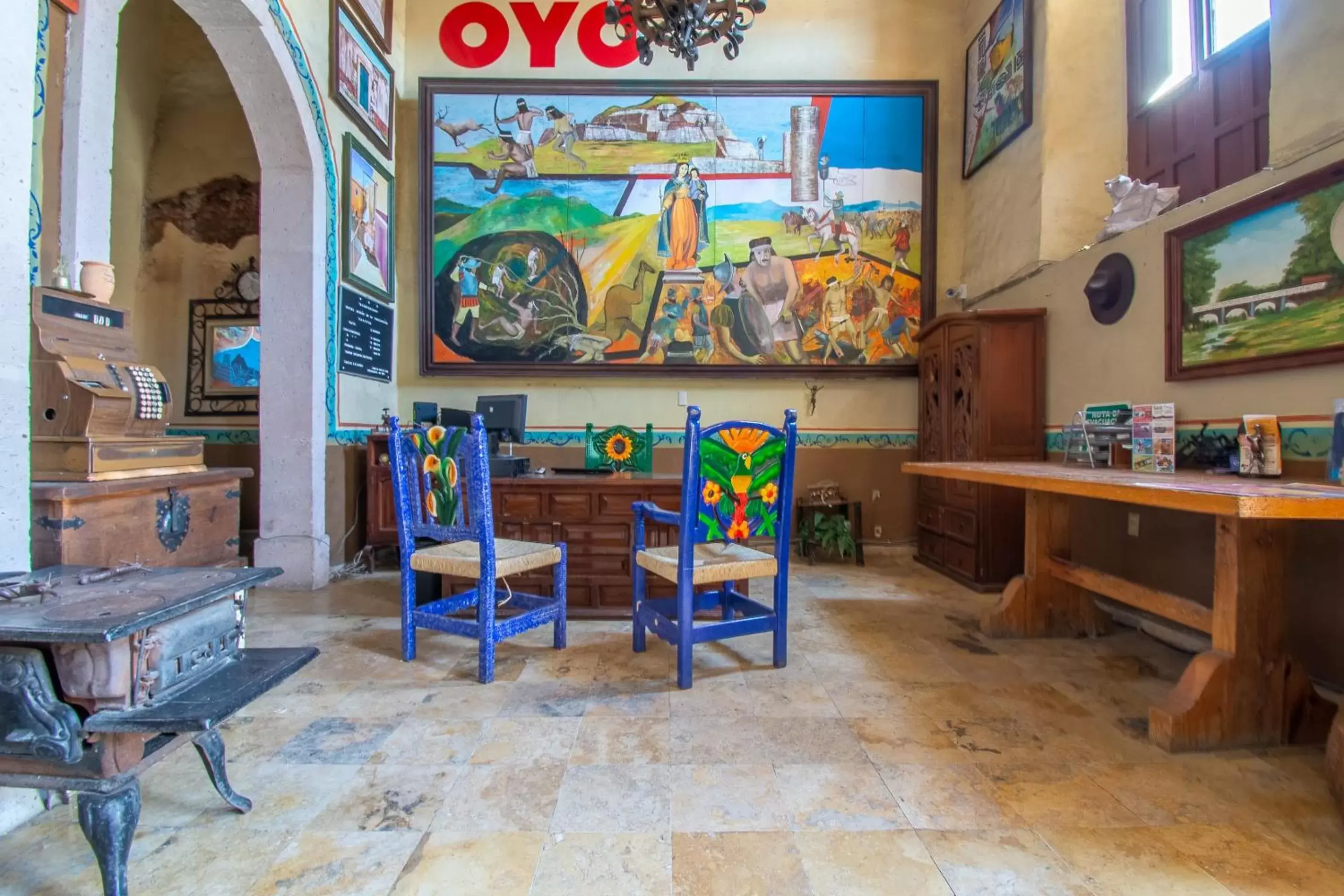 Lobby or reception in OYO Hotel Meson de la Concepcion