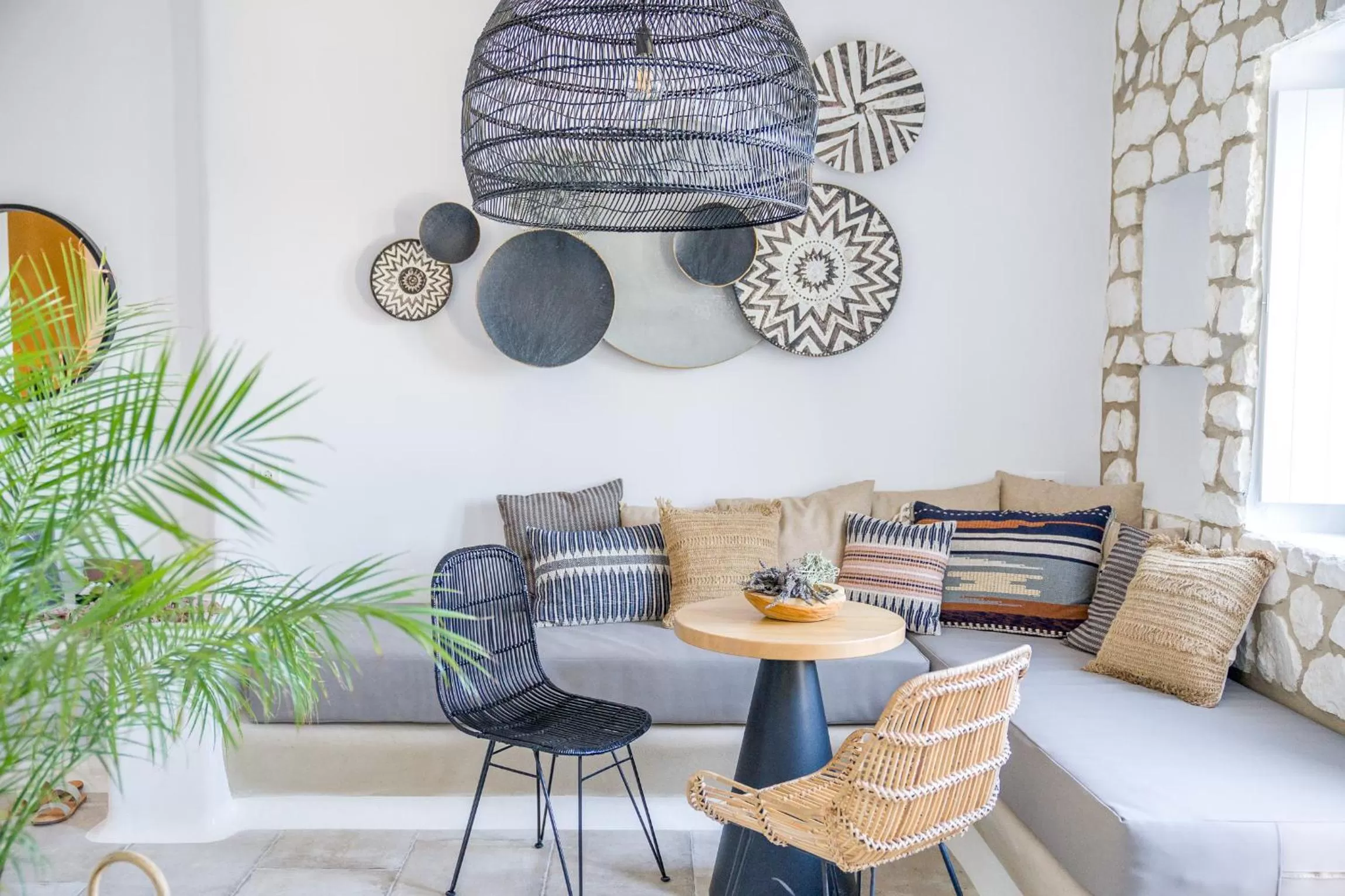 Living room in Euphoria Chora Naxos