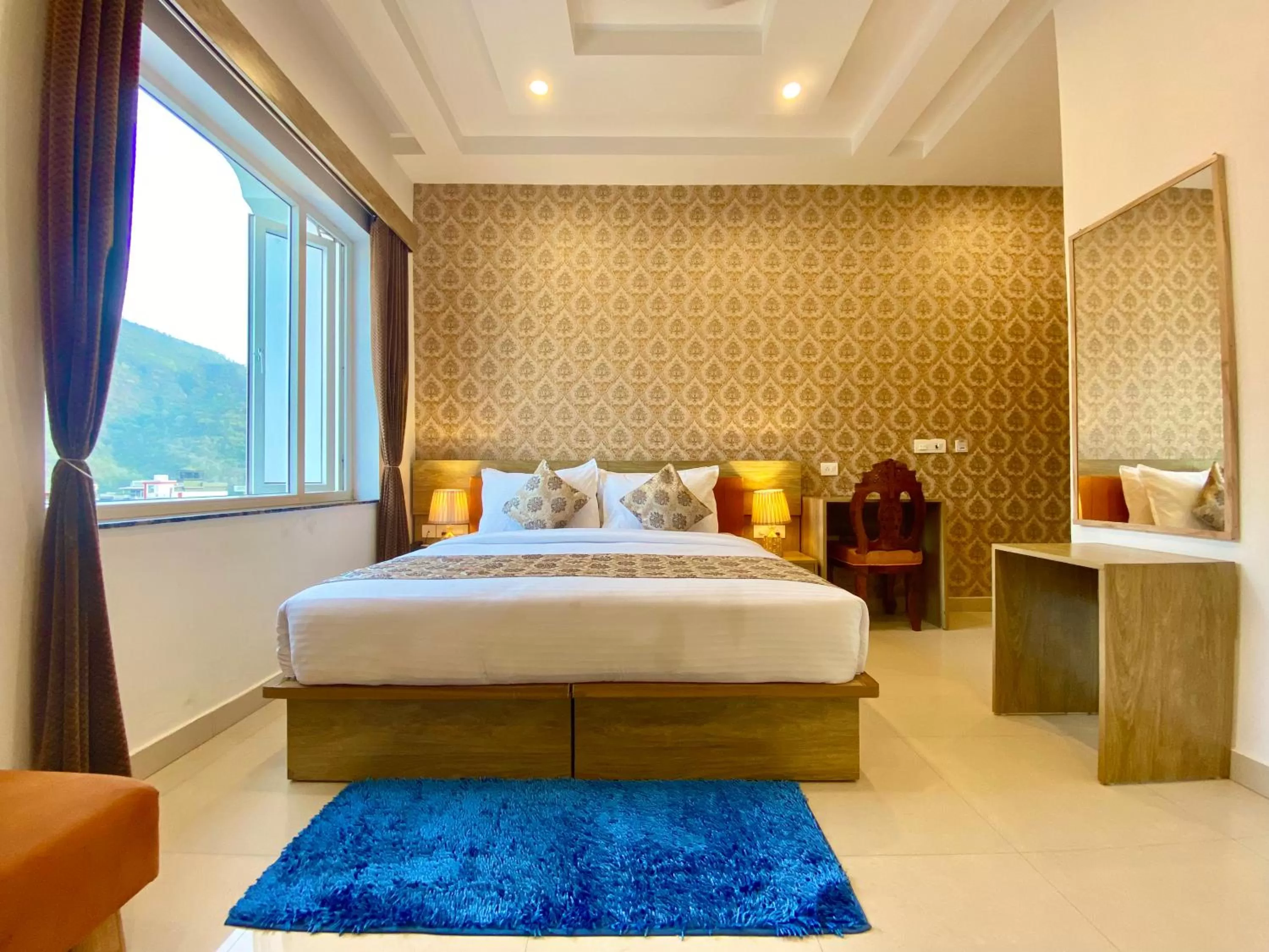 Bed in Arogyadham Wellness Retreat