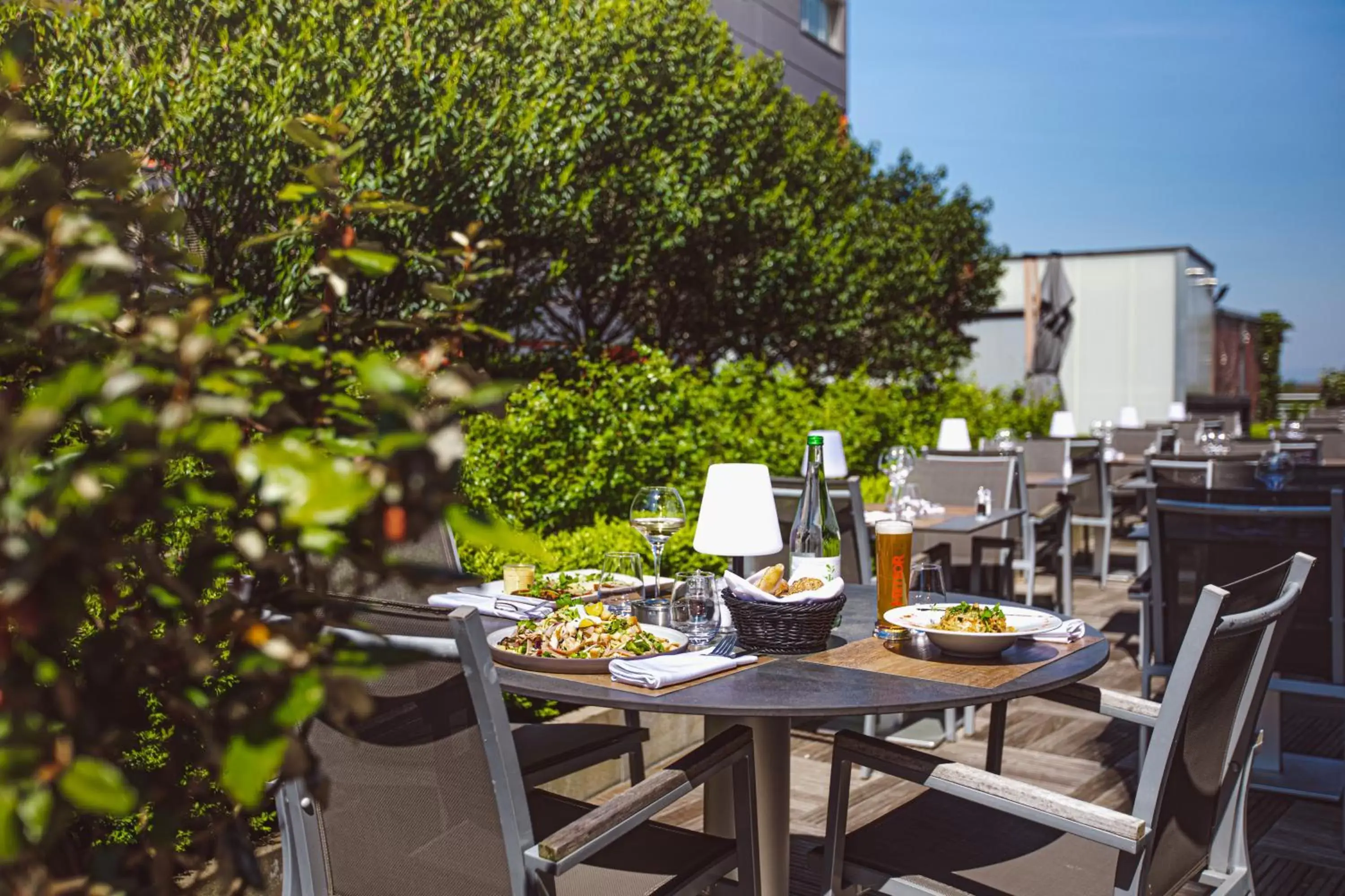 Patio in Holiday Inn Mulhouse, an IHG Hotel