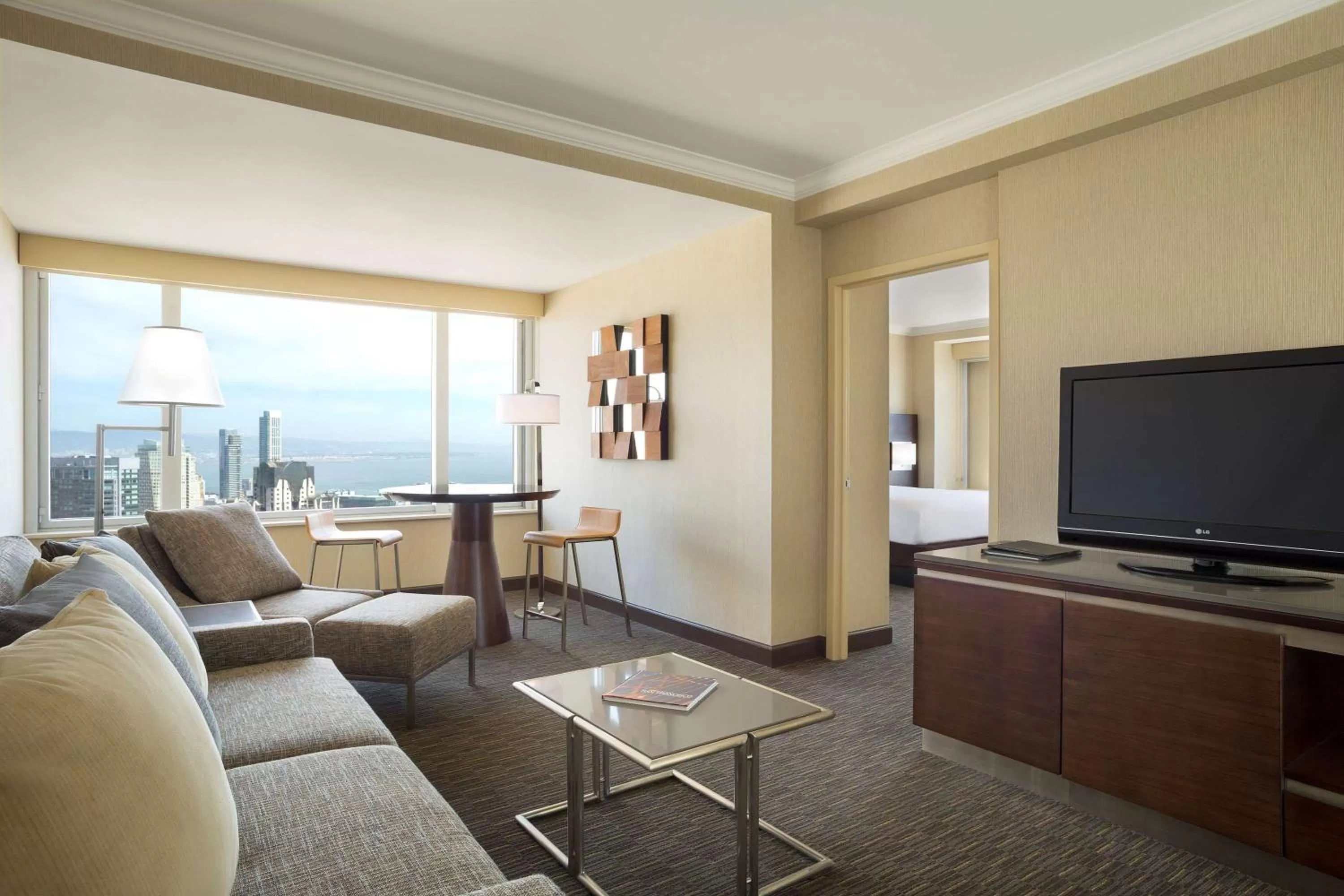 Skyline View - One King Bed One Bedroom Suite in Hilton San Francisco Union Square