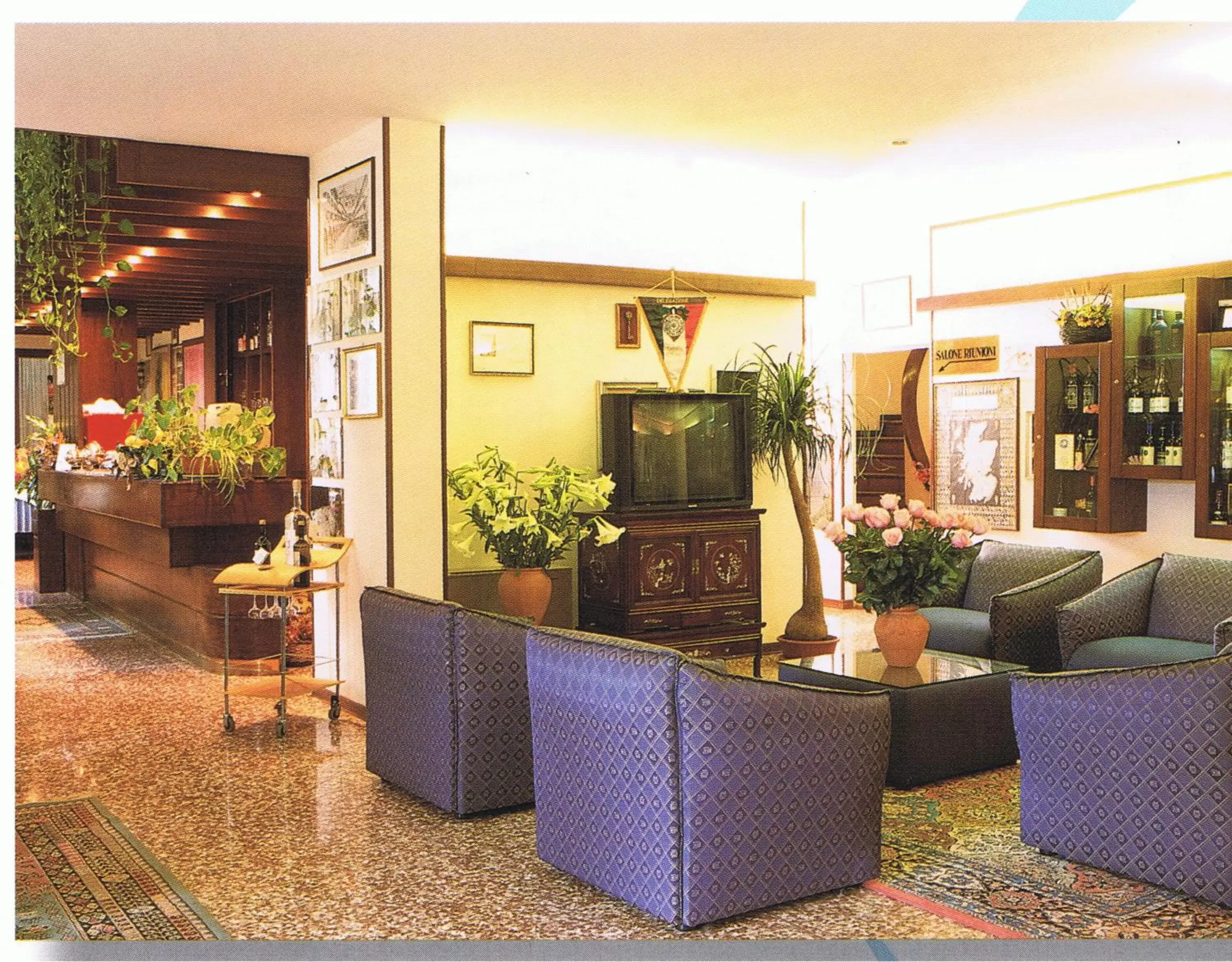 Communal lounge/ TV room, Lobby/Reception in Hotel Piroga Padova