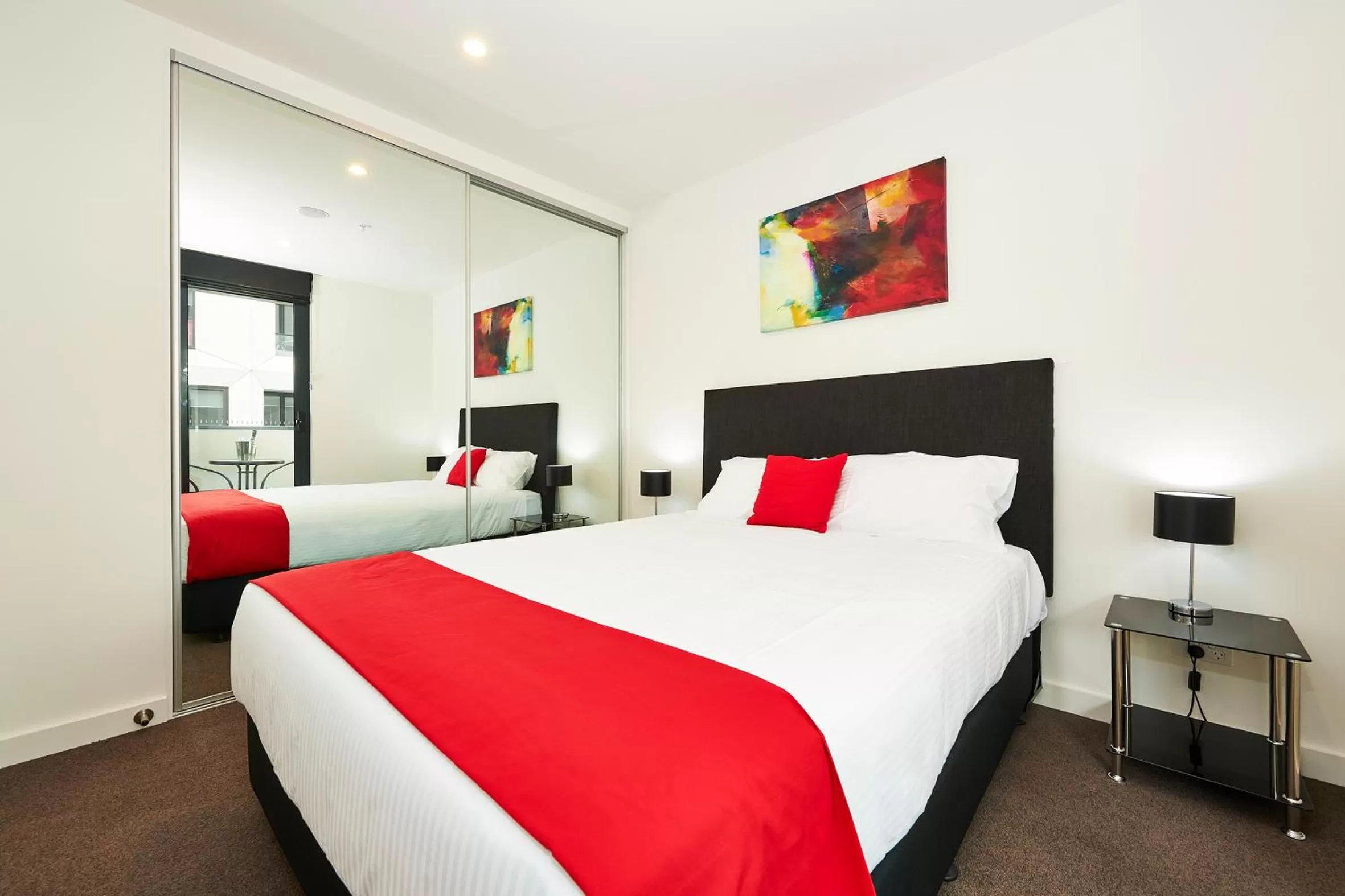 Bed in Melbourne Knox Central Apartment Hotel Official