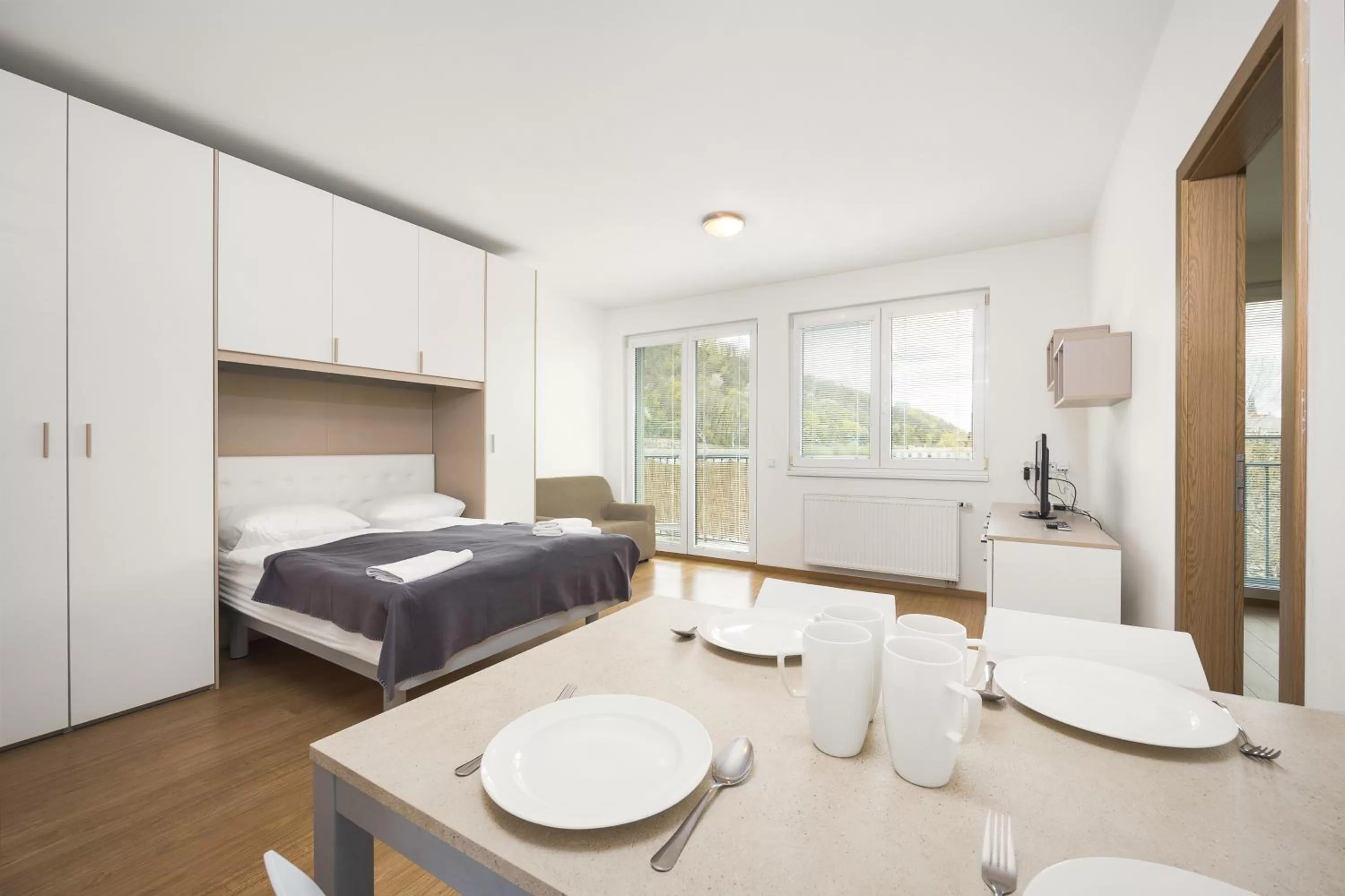 Bed in Prague City Residence