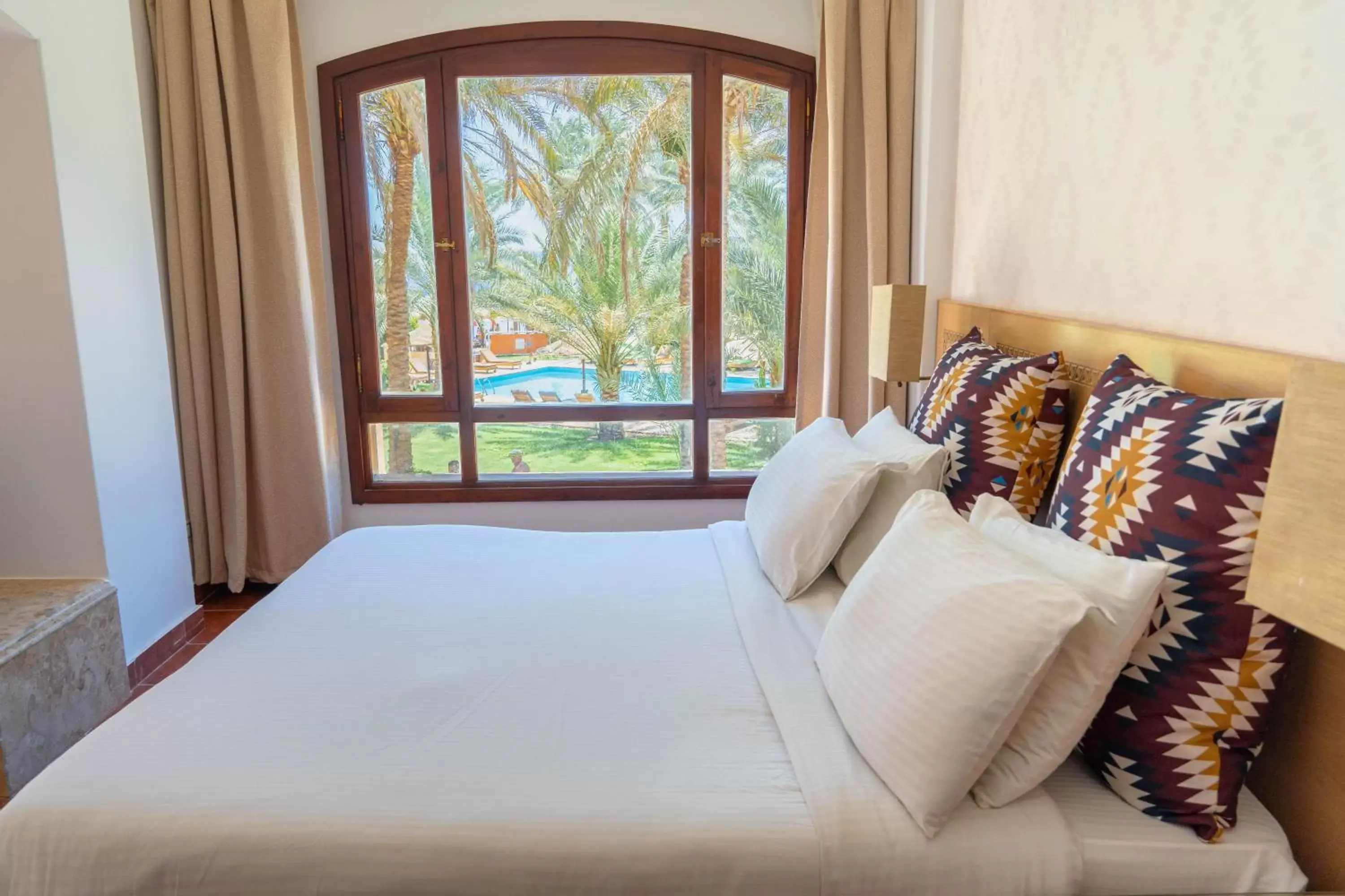 Bed in Tamra Beach Resort