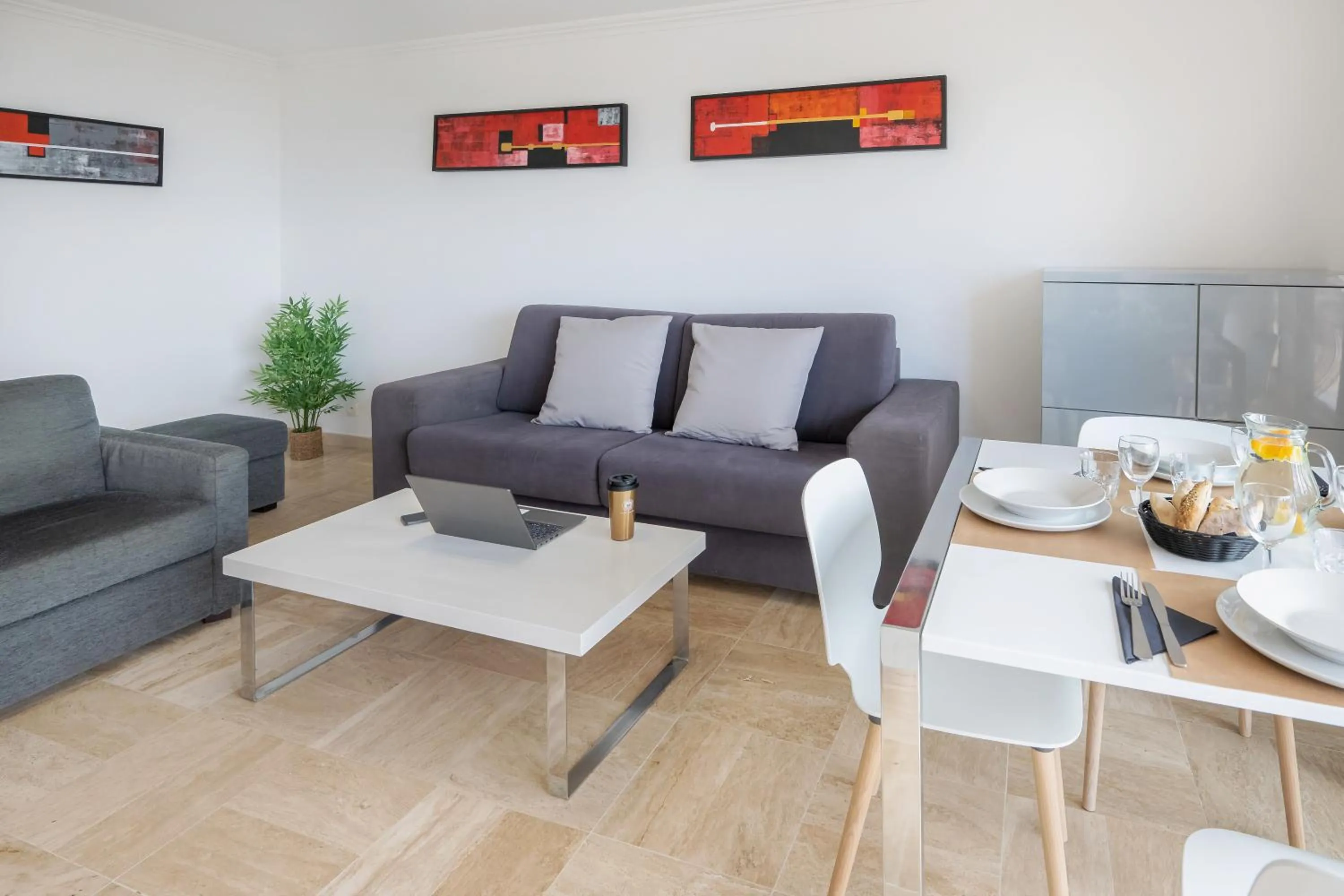 Living room in Nemea Appart Hotel Le Lido Cagnes sur Mer