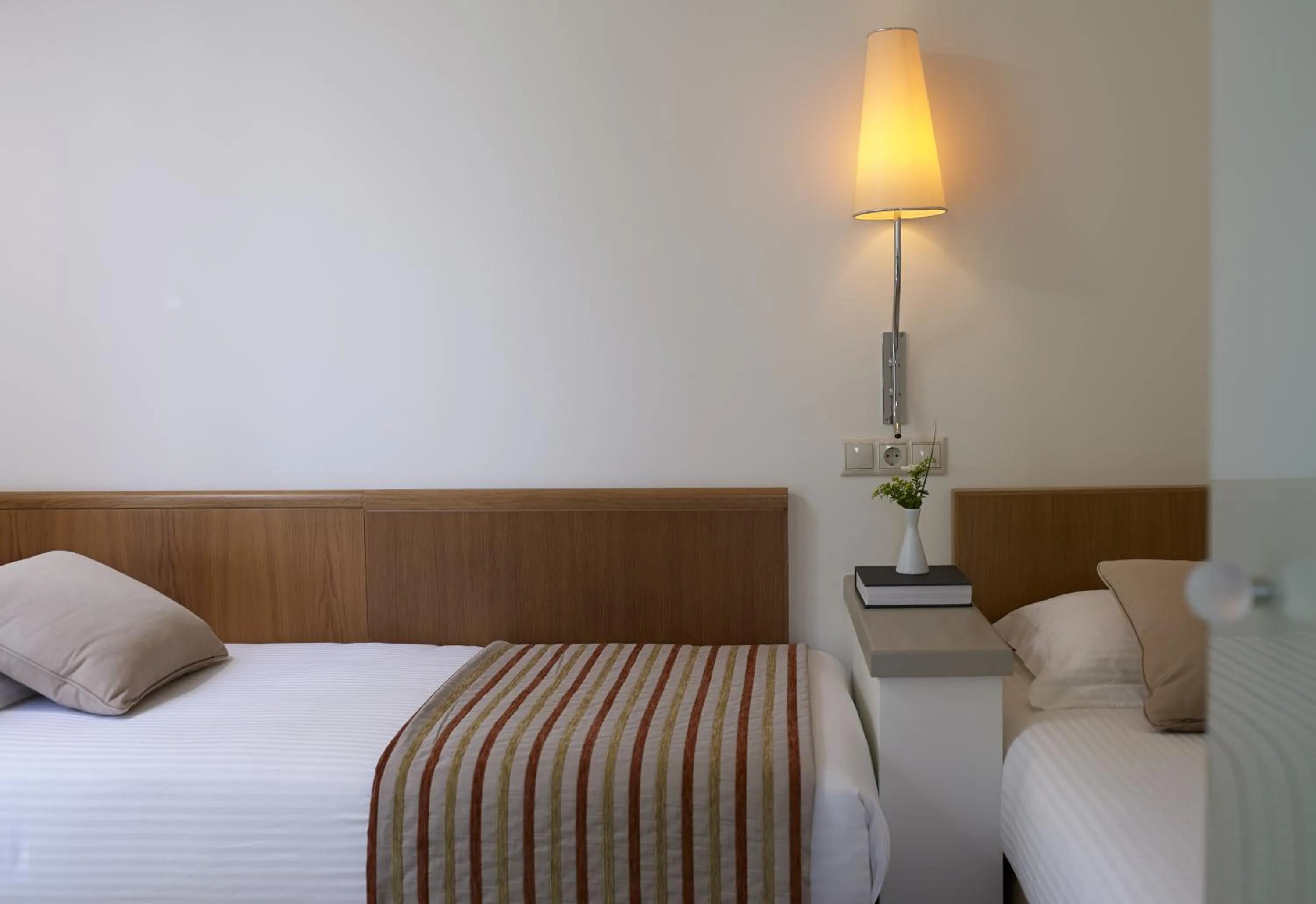 Bed in Kriti Beach Hotel