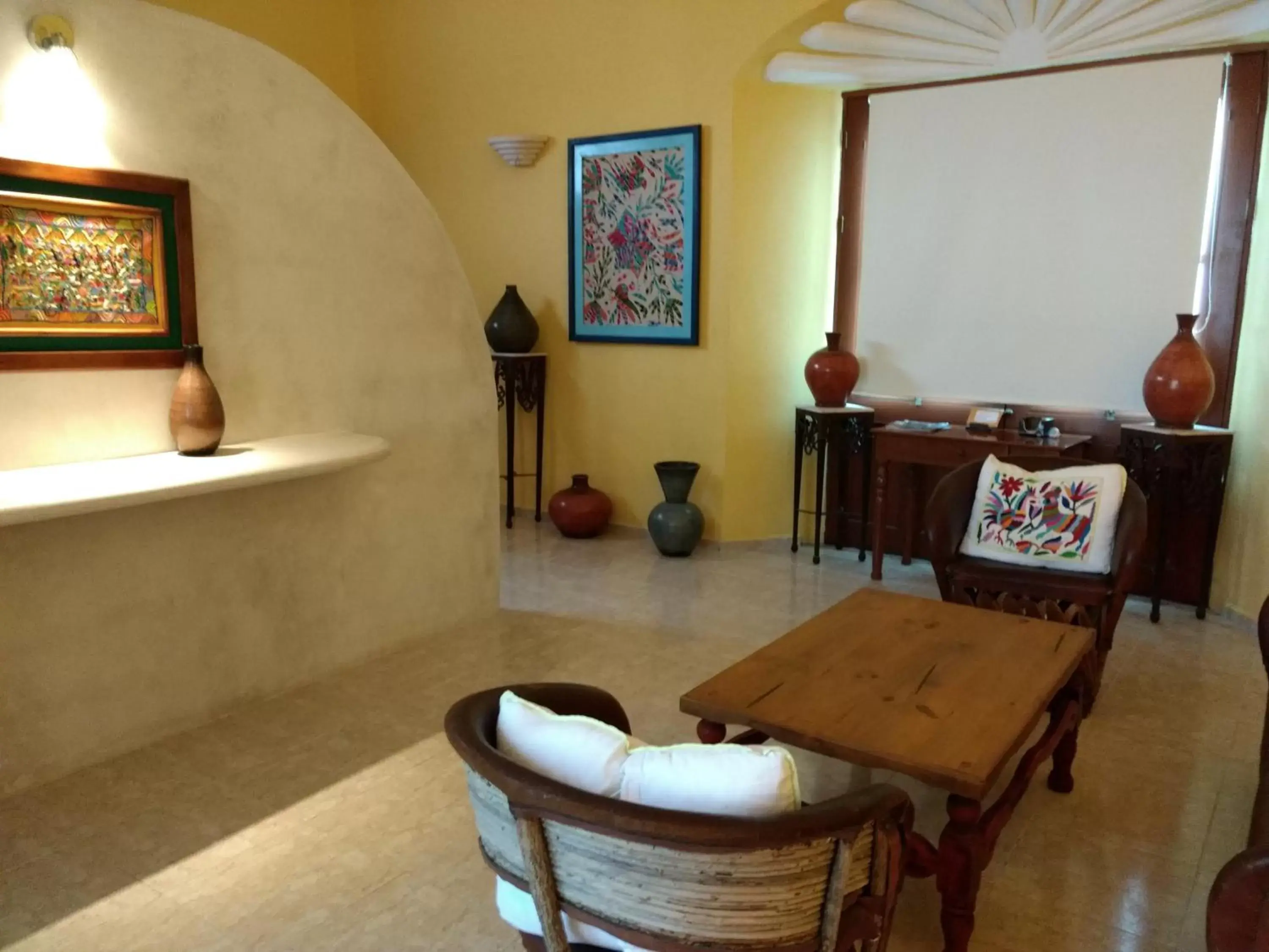 Seating area, Lobby/Reception in Casa Quetzal Hotel