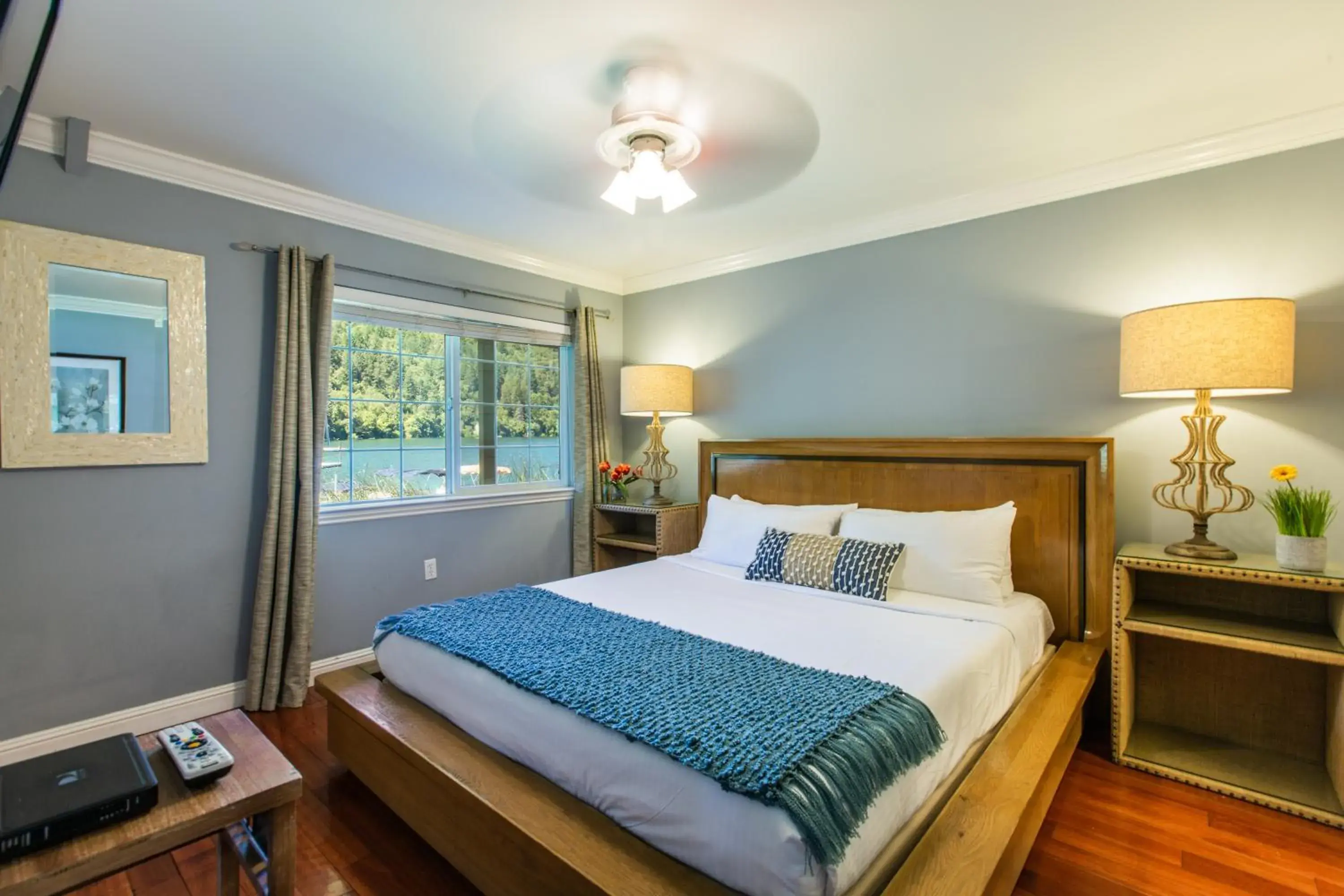 Bed in The Lodge at Blue Lakes