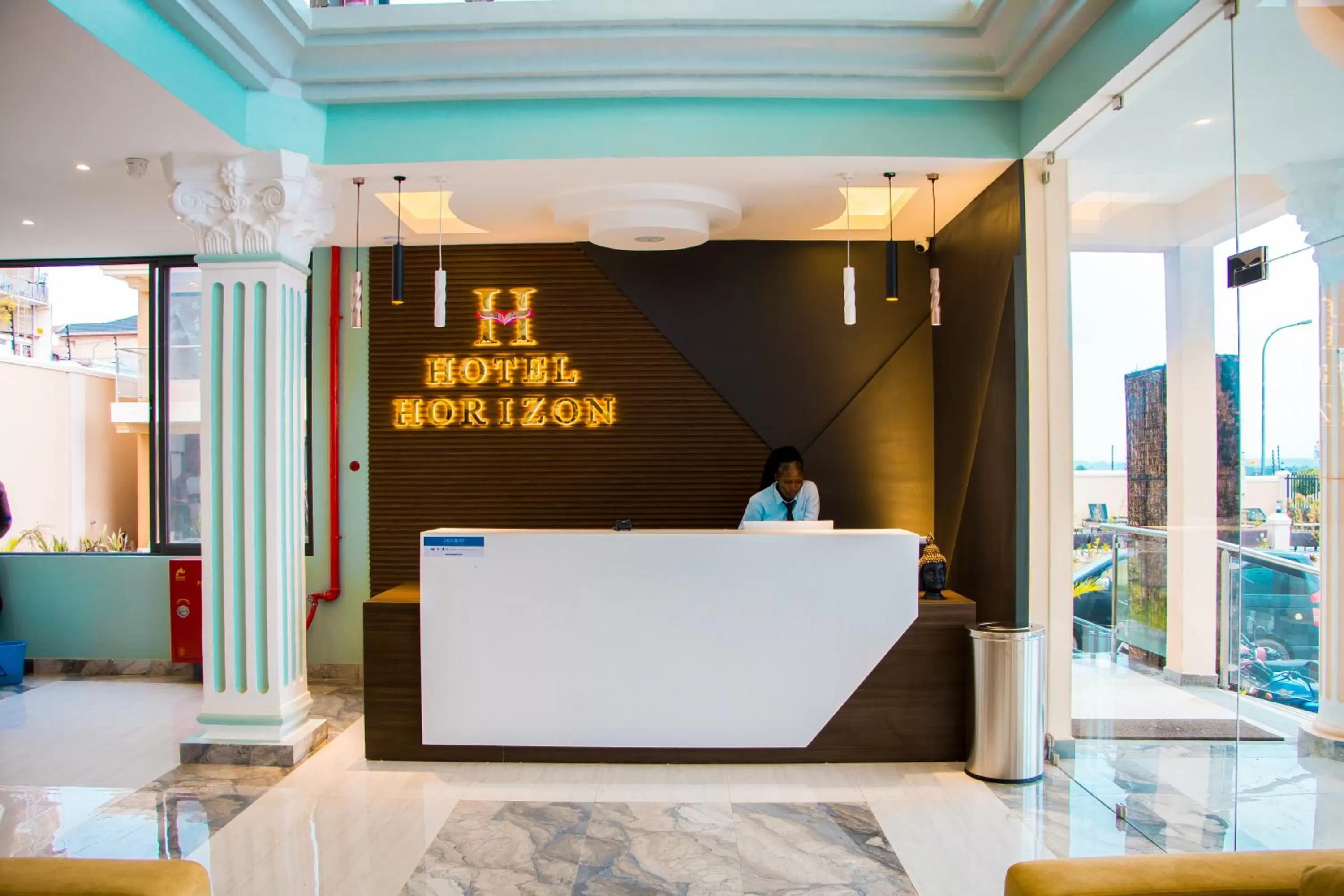 Lobby or reception in Hotel Horizon Entebbe
