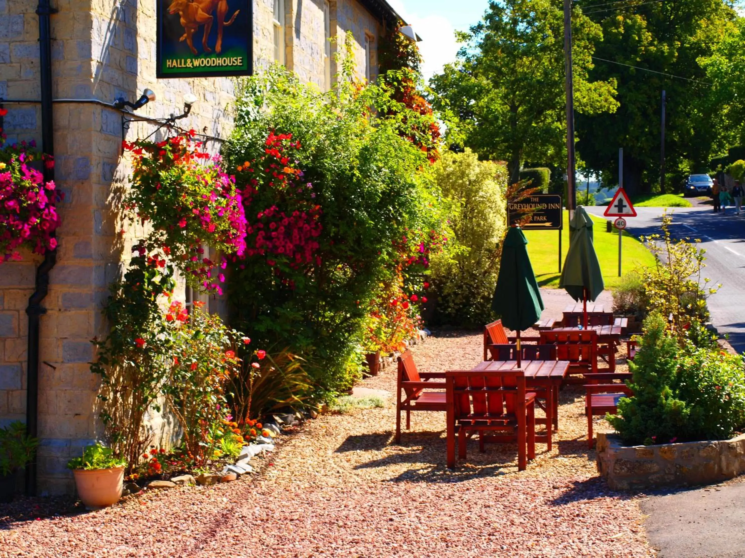 Patio in The Greyhound Inn