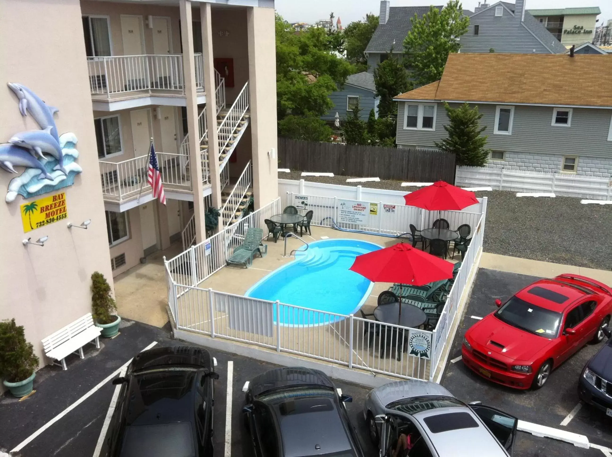 Day, Pool View in Bay Breeze Motel