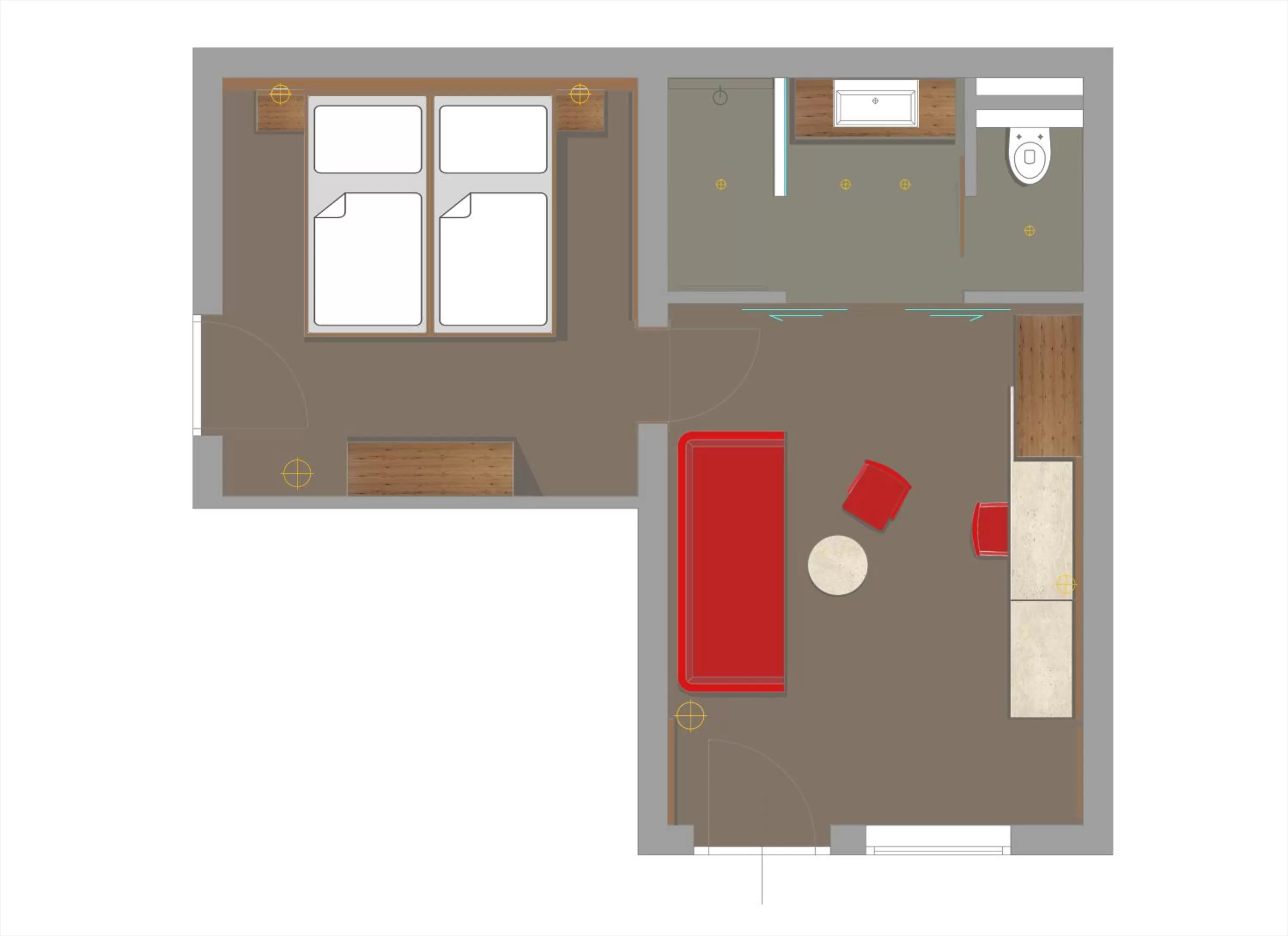 Floor plan in Hotel Schlof Guat