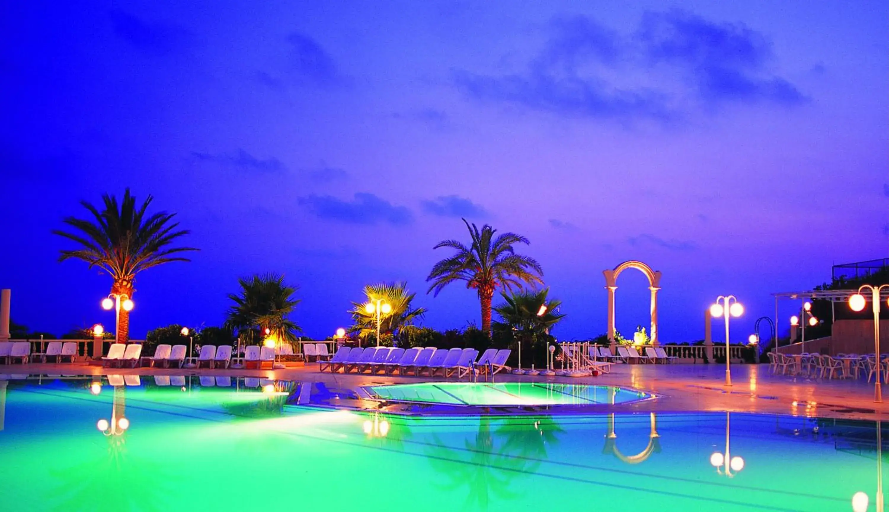 Night, Swimming Pool in Adonis Hotel