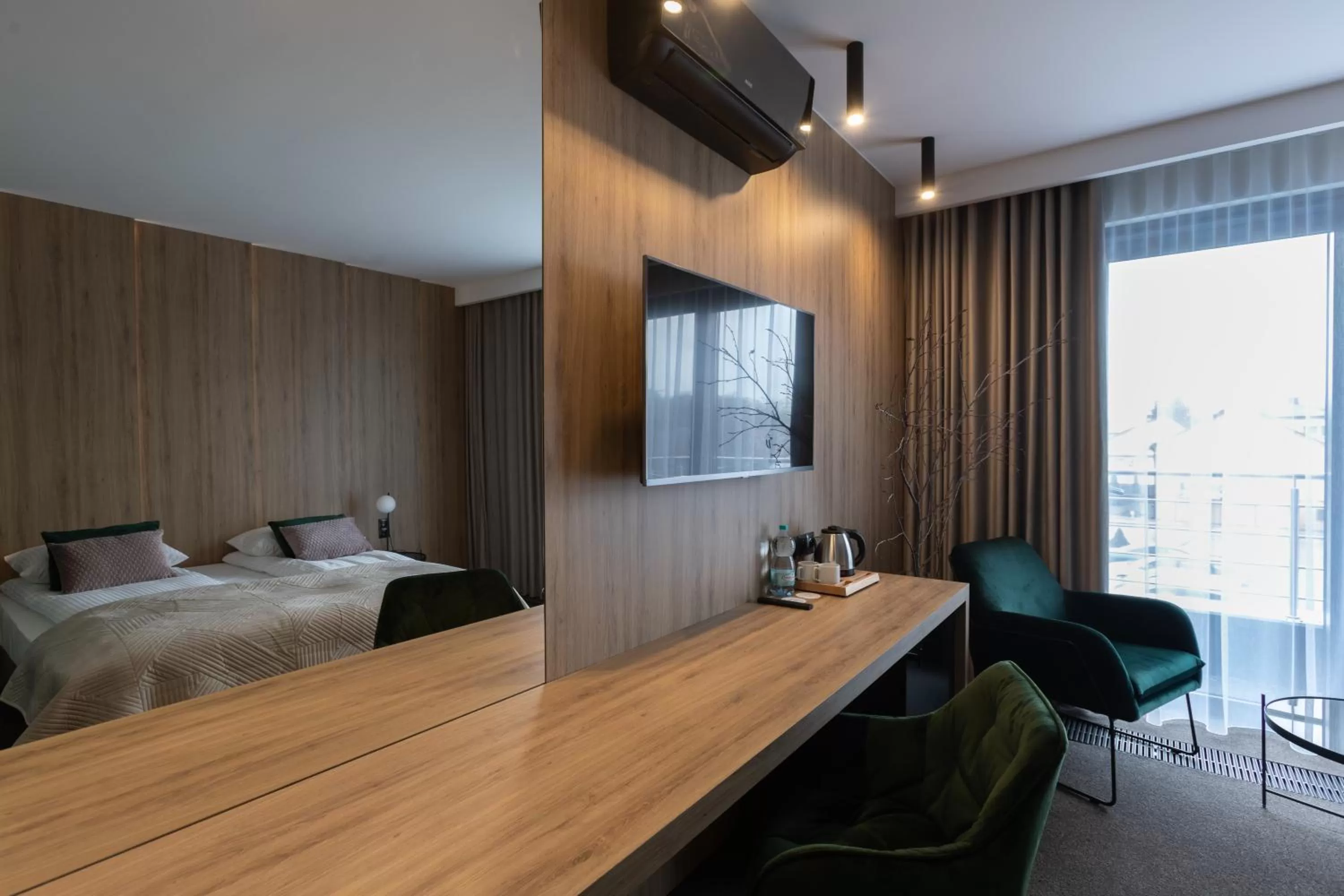 TV and multimedia, Bed in Apartamenty Green Place