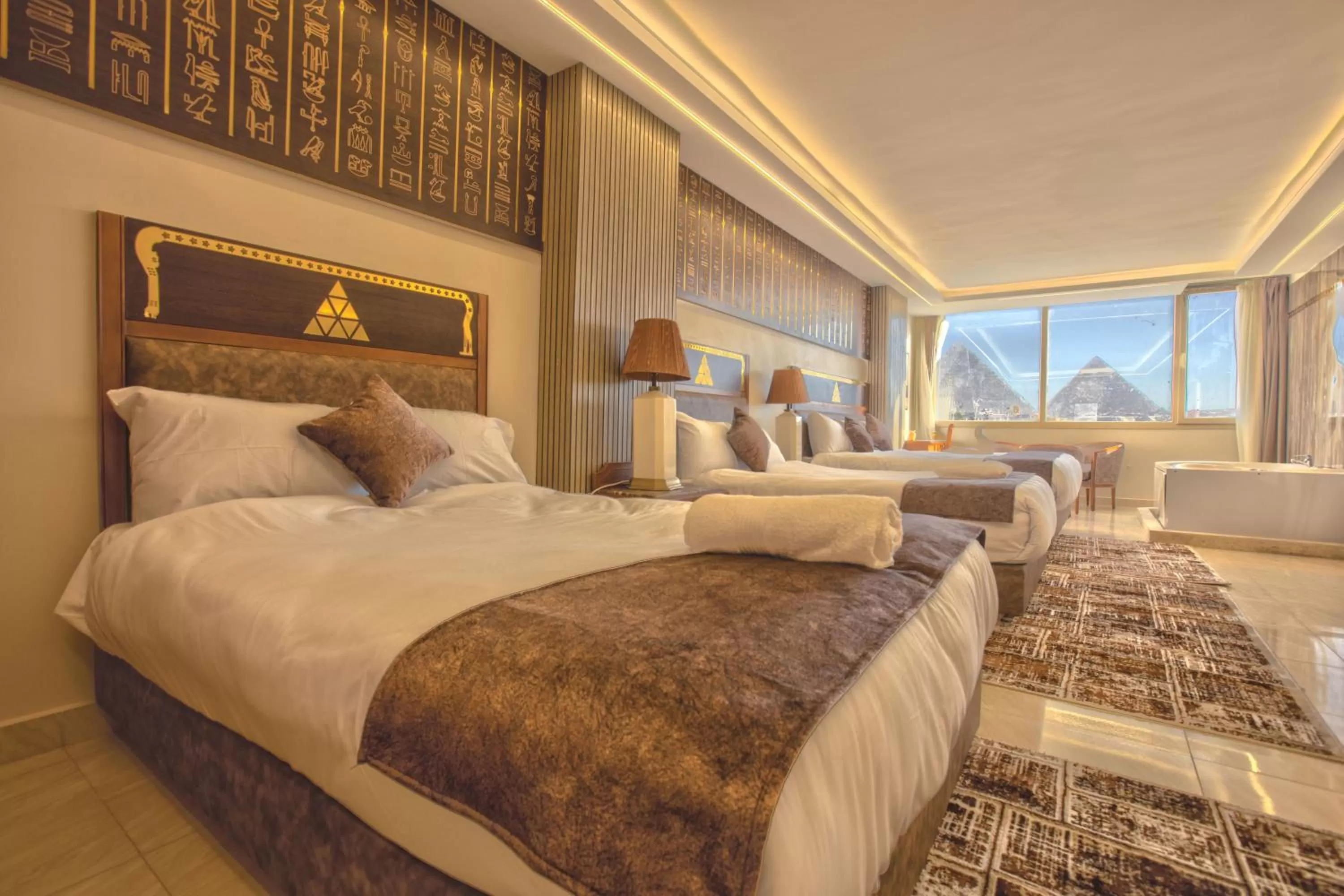 Bed in The Muse Pyramids