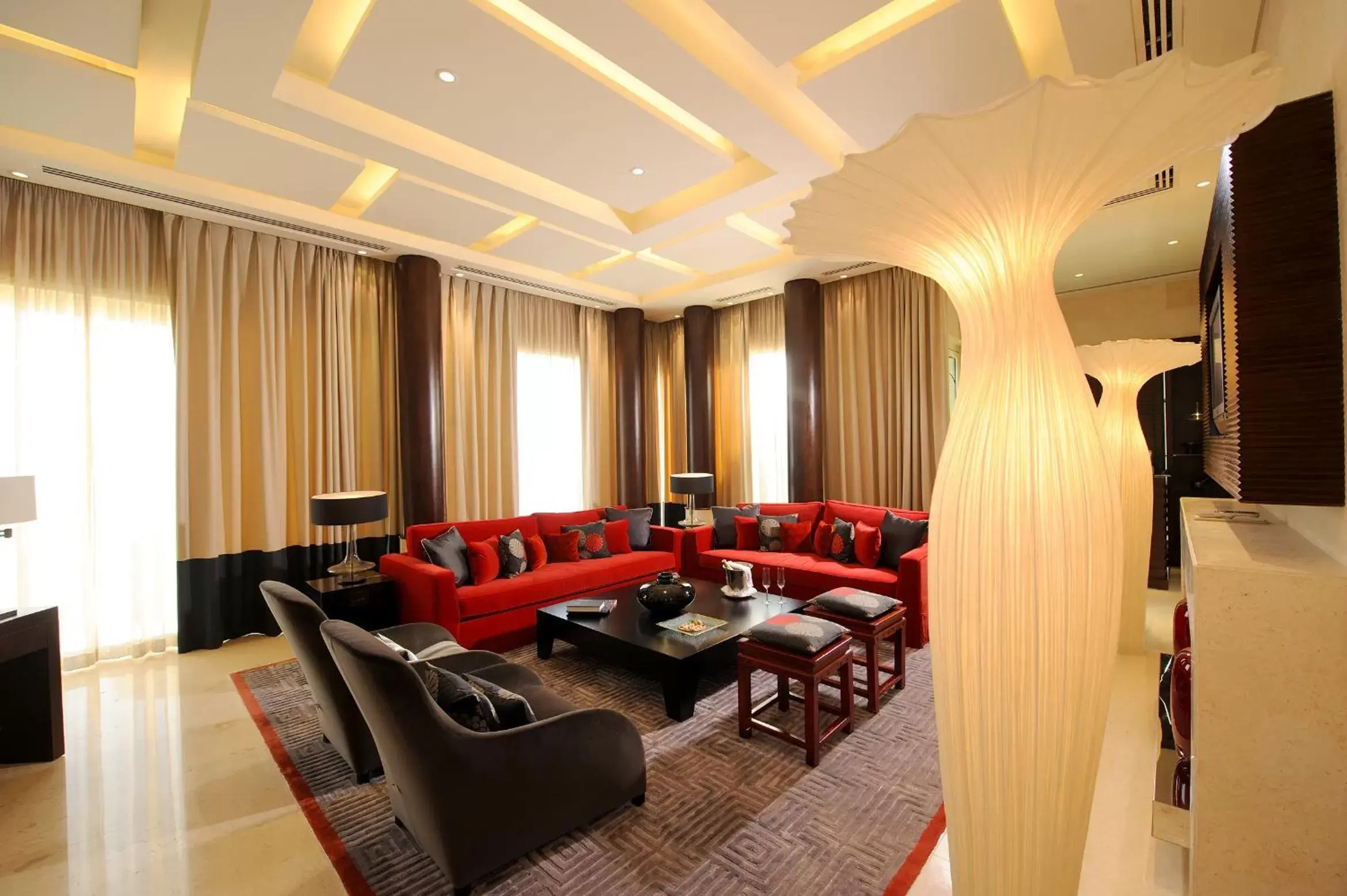 Living room in Raffles Dubai