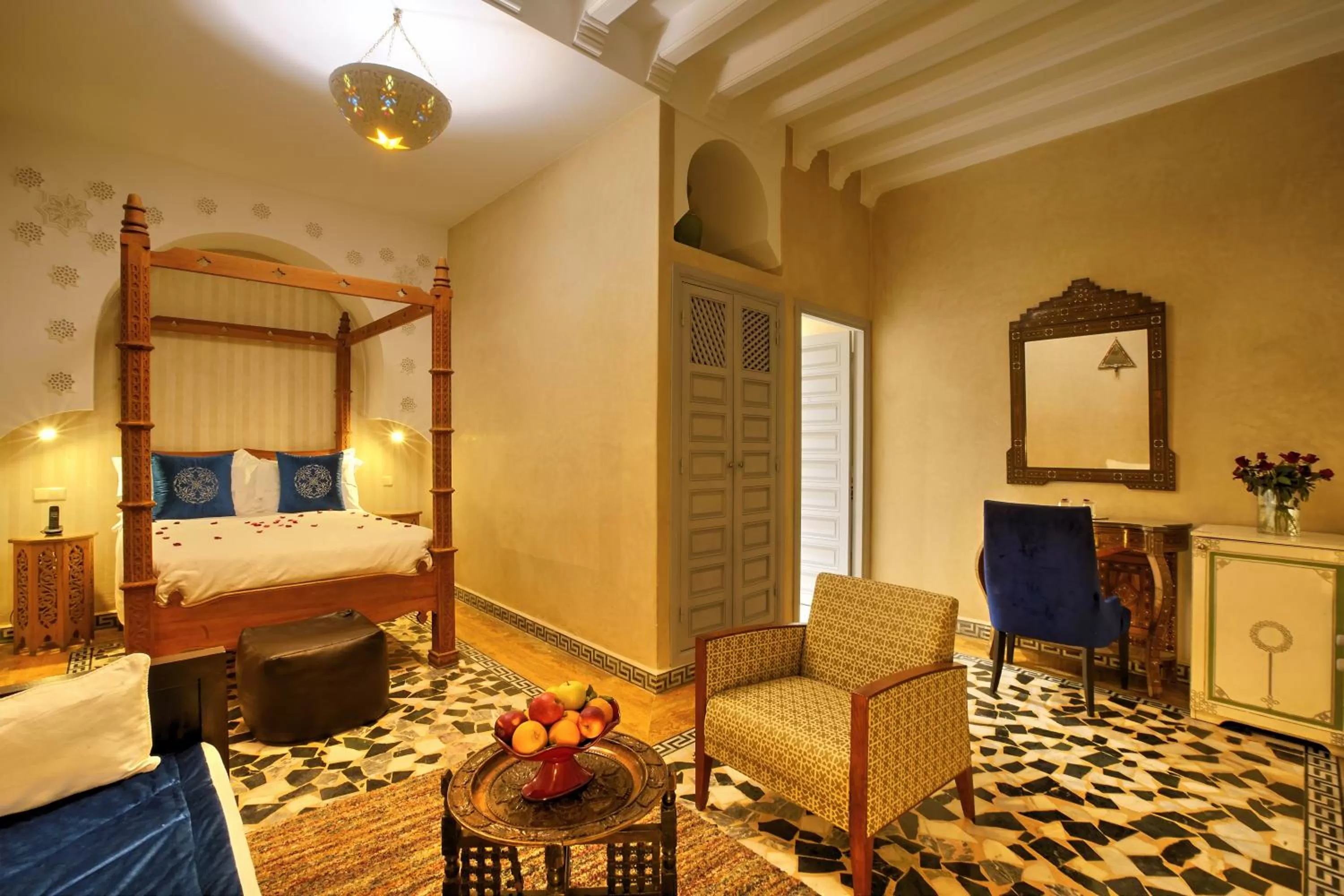 Living room, Bed in Ksar Anika Boutique Hotel & Spa