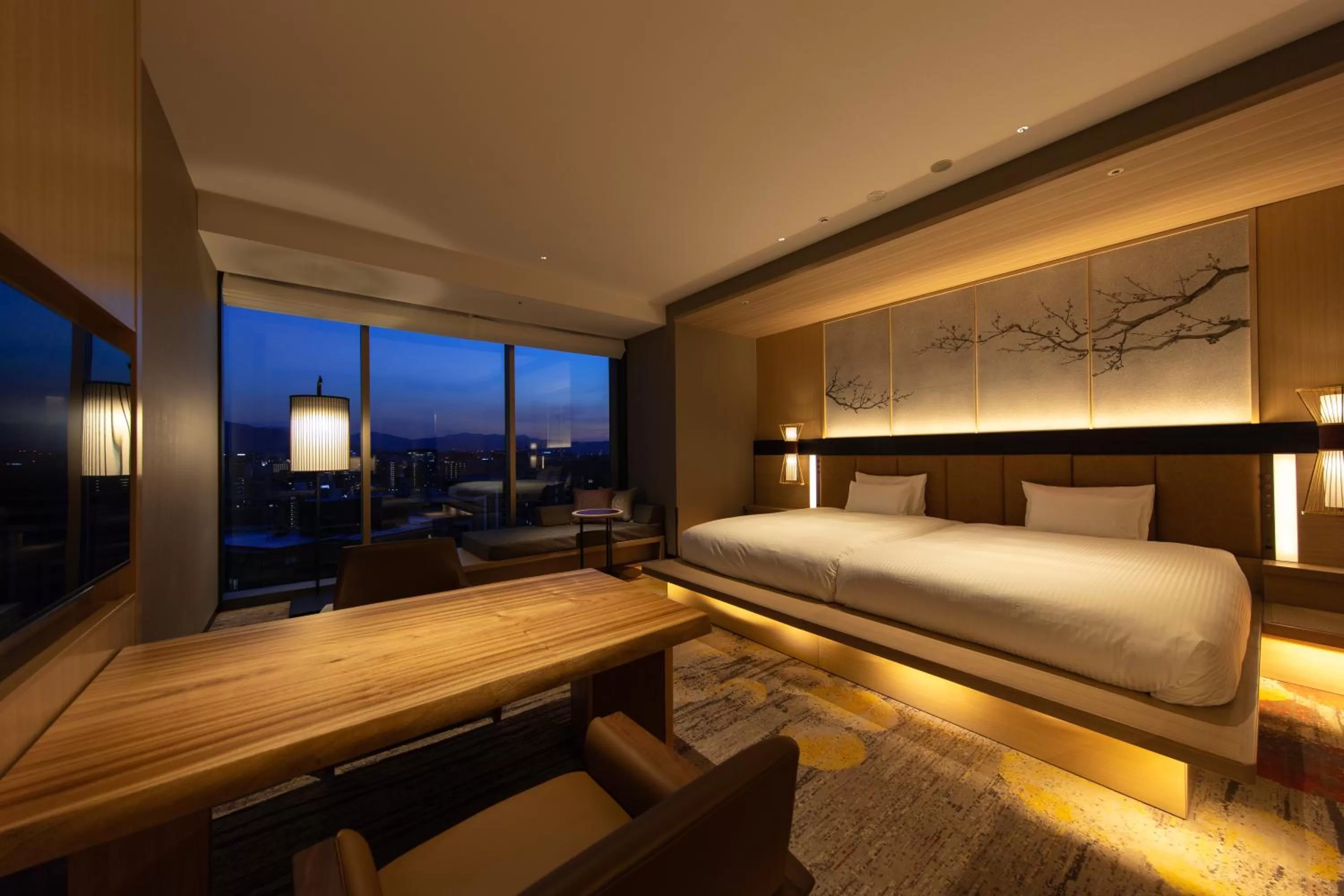 Photo of the whole room, Bed in THE BLOSSOM HAKATA Premier