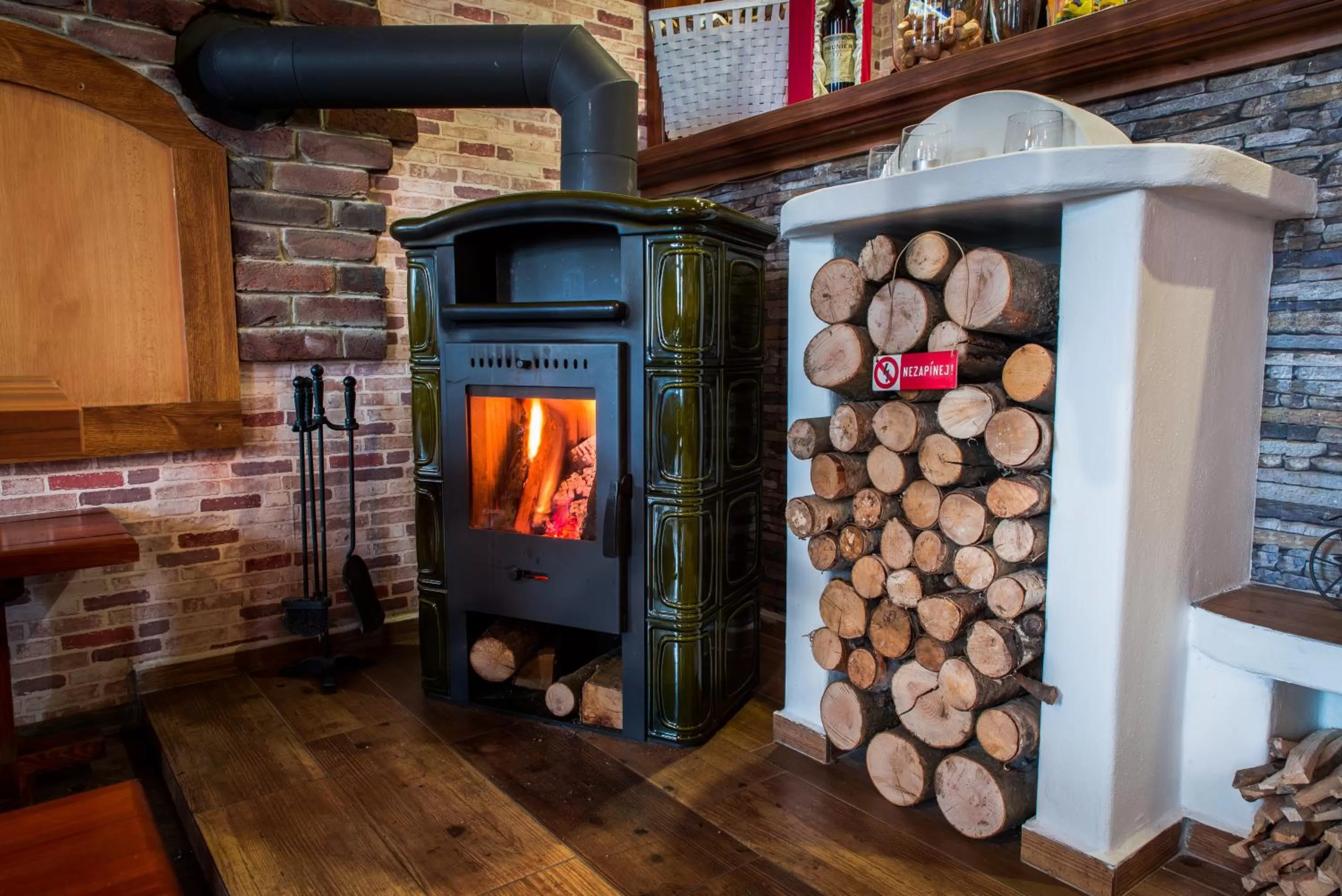 Decorative detail in Restaurace Stará Lípa
