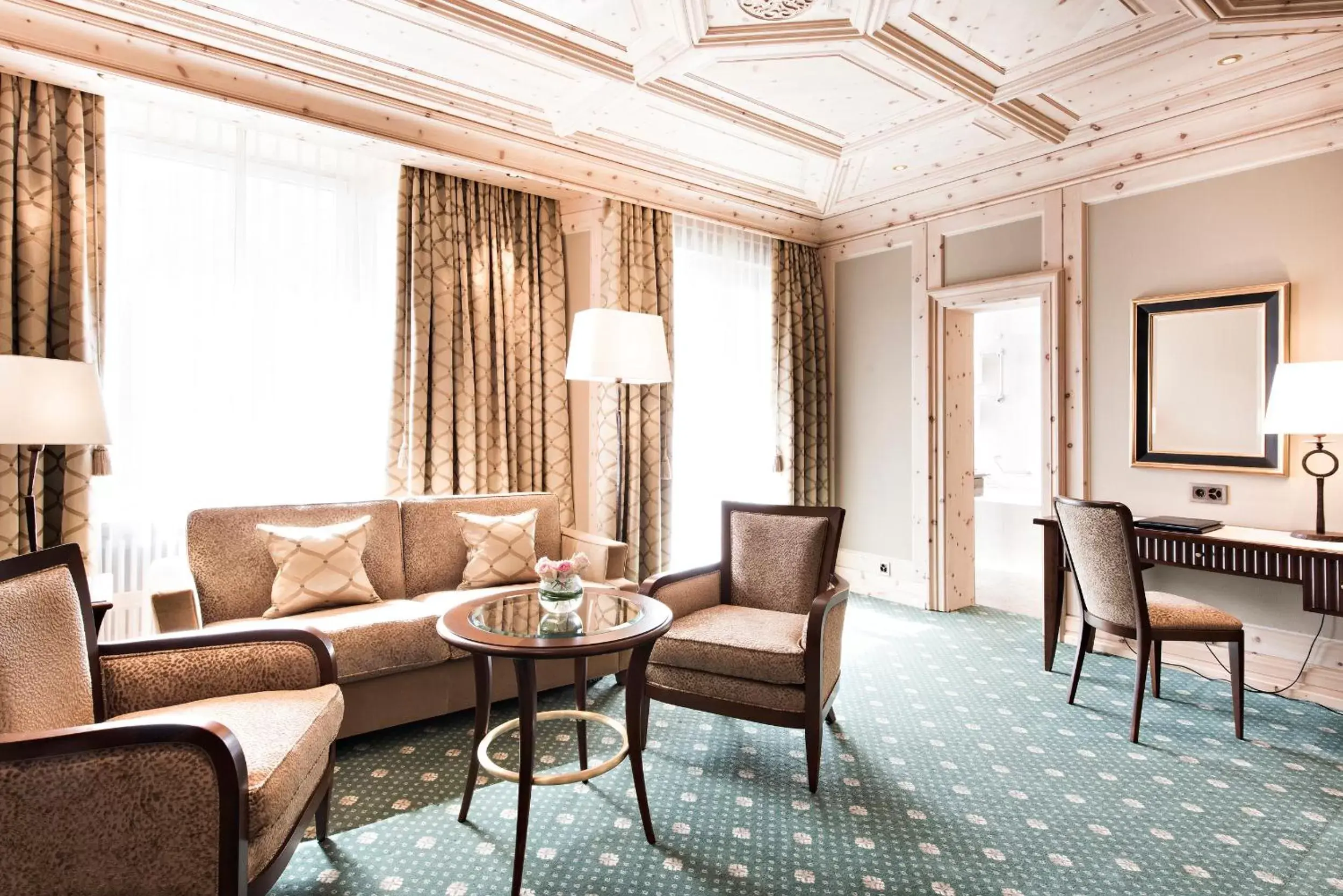 Balcony/Terrace, Seating Area in Kulm Hotel St. Moritz