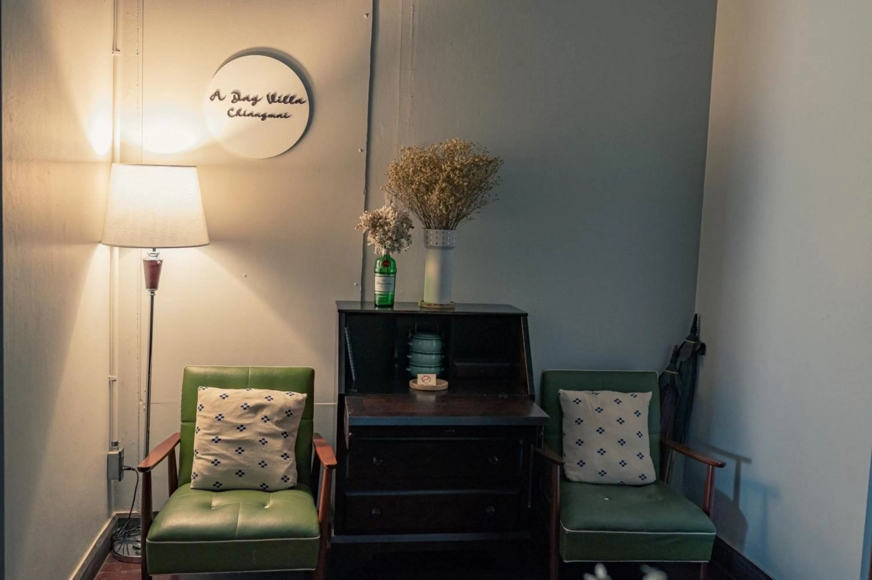 Seating area in A Day Villa Chiangmai