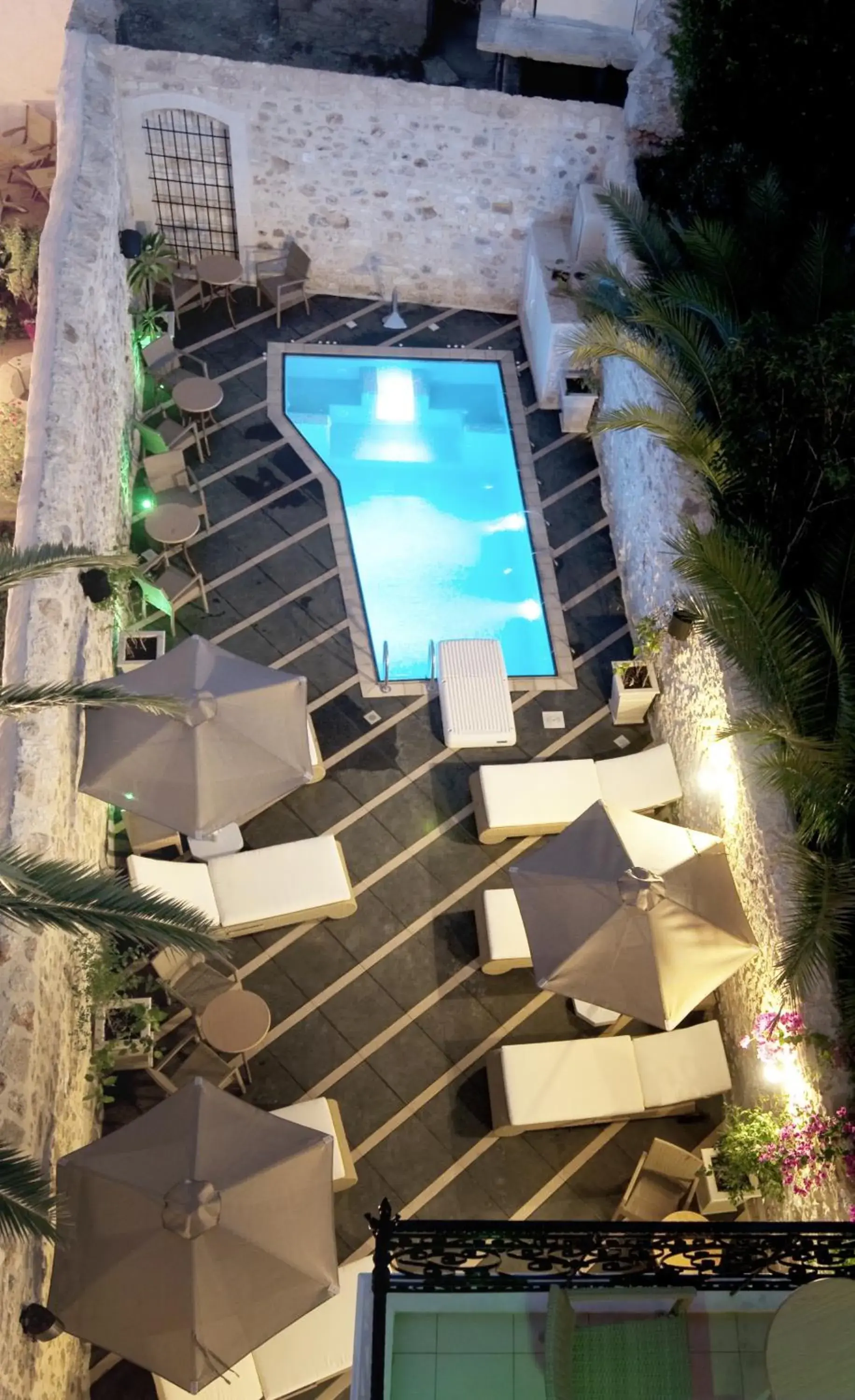 Pool view in Antica Dimora Suites Pool view in Antica Dimora Suites