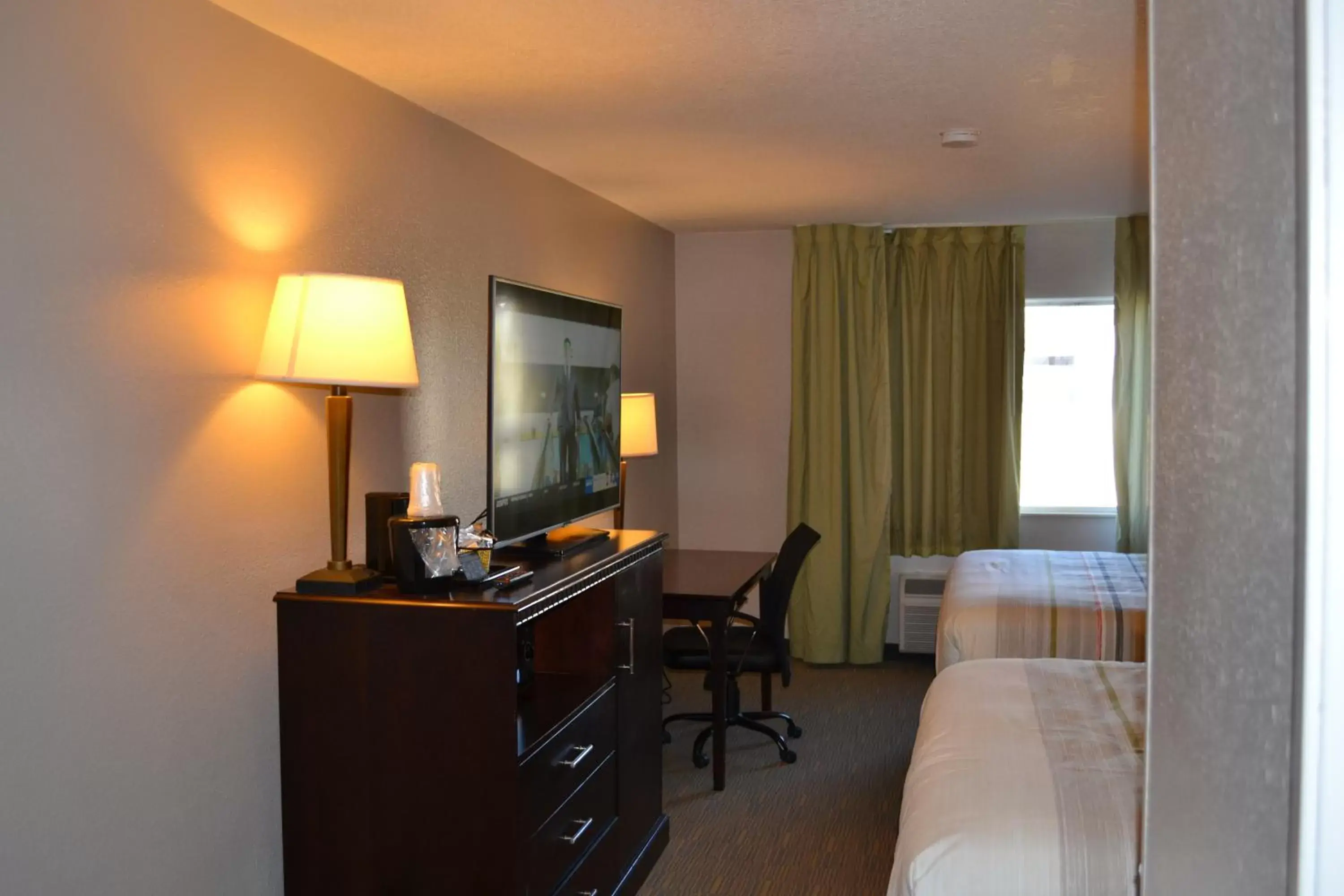 Bed, TV/Entertainment Center in Country Inn & Suites by Radisson, Fairview Heights, IL