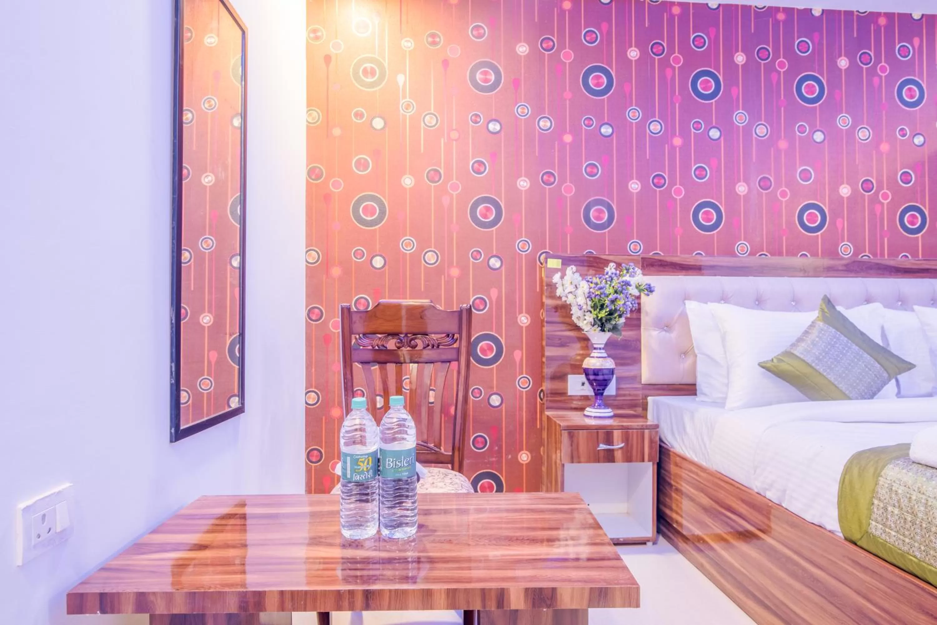 Bed in Hotel Festival Mahipalpur At Delhi Airport