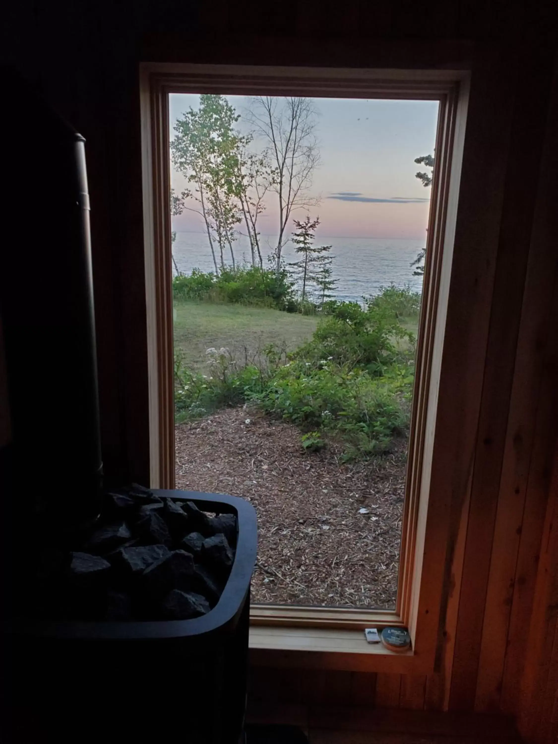 Sauna in Thomsonite Inn on Lake Superior